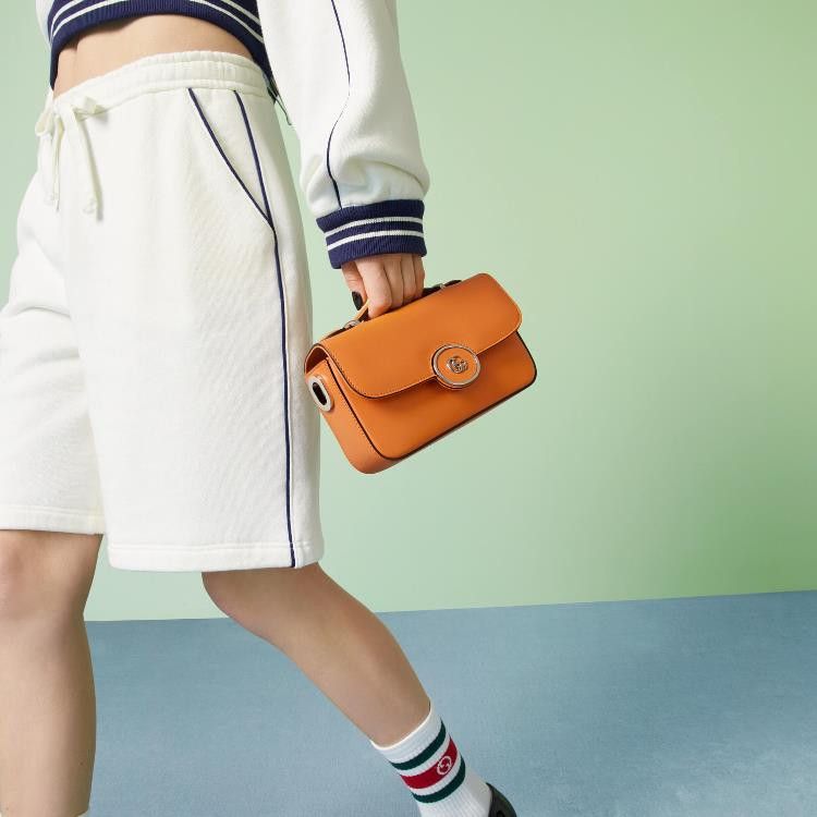 Gucci o1mt1gz0325 Size: OS / Petite GG Mini Shoulder Bag in Orange Size ONE SIZE - 5 Thumbnail
