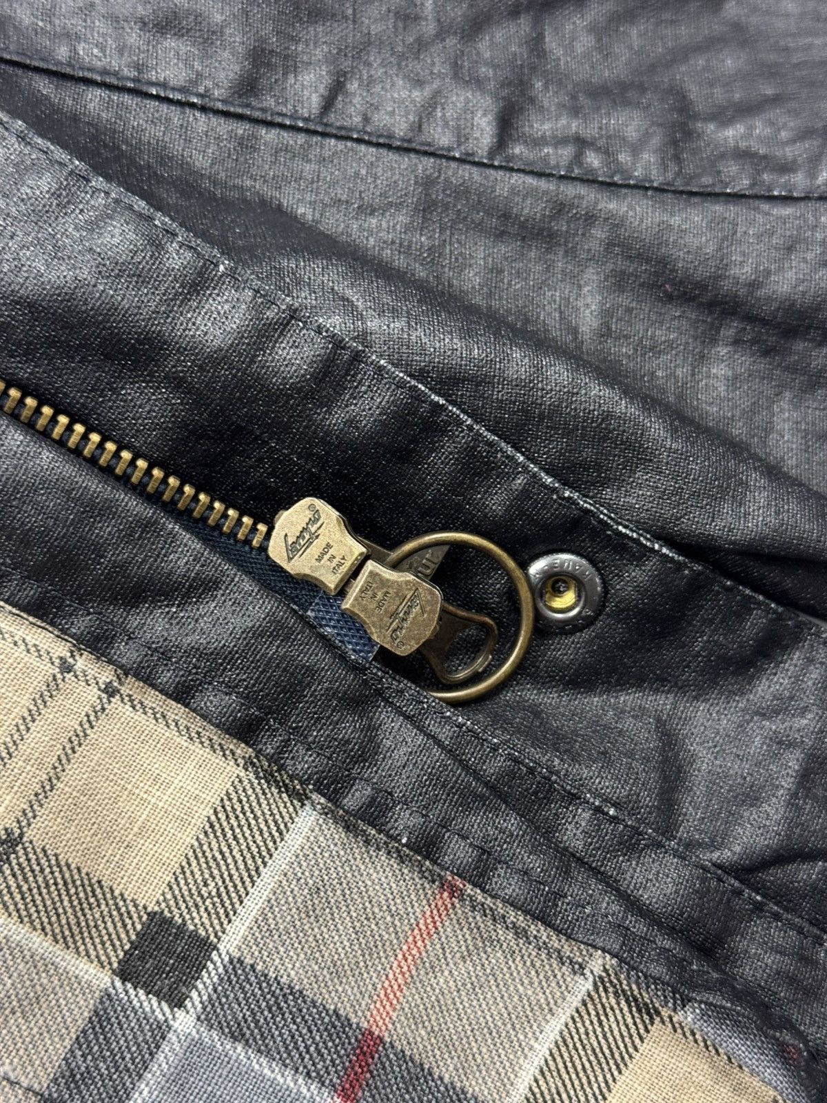 Barbour Barbour Keats Black Linen/Polyurethane Coat Jacket Size US S / EU 44-46 / 1 - 14 Thumbnail
