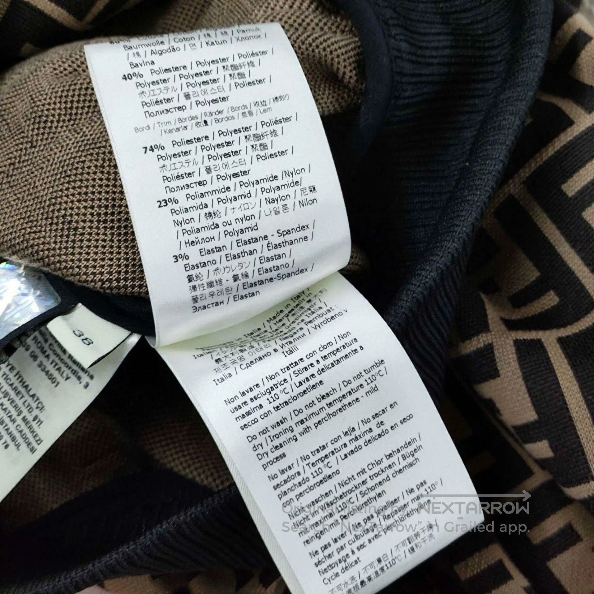 Fendi Fendi Cotton FF Logo Short Jacket. Size S / US 4 / IT 40 - 4 Thumbnail