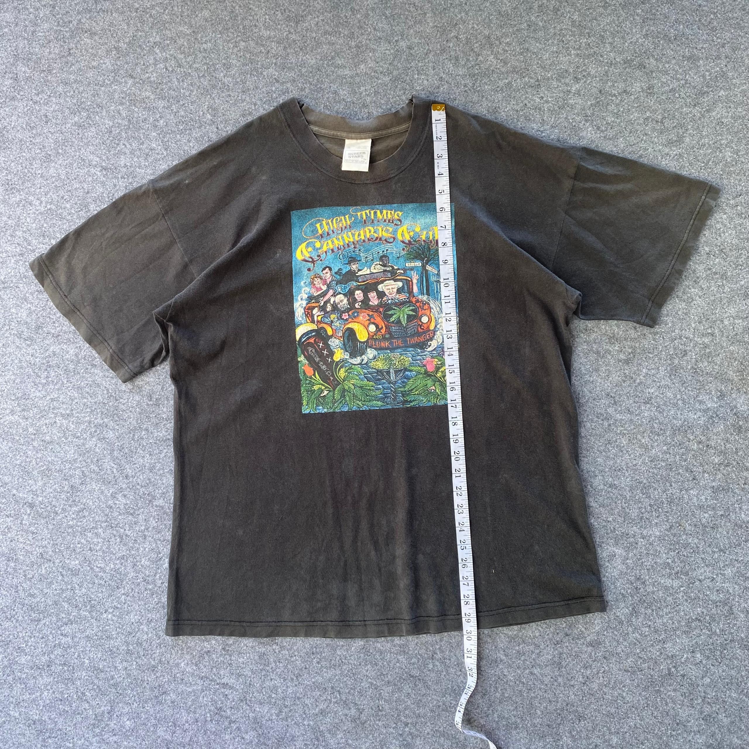 Vintage Vintage 90s High Times Annual Canabis Cup Tshirt Size US XL / EU 56 / 4 - 3 Thumbnail