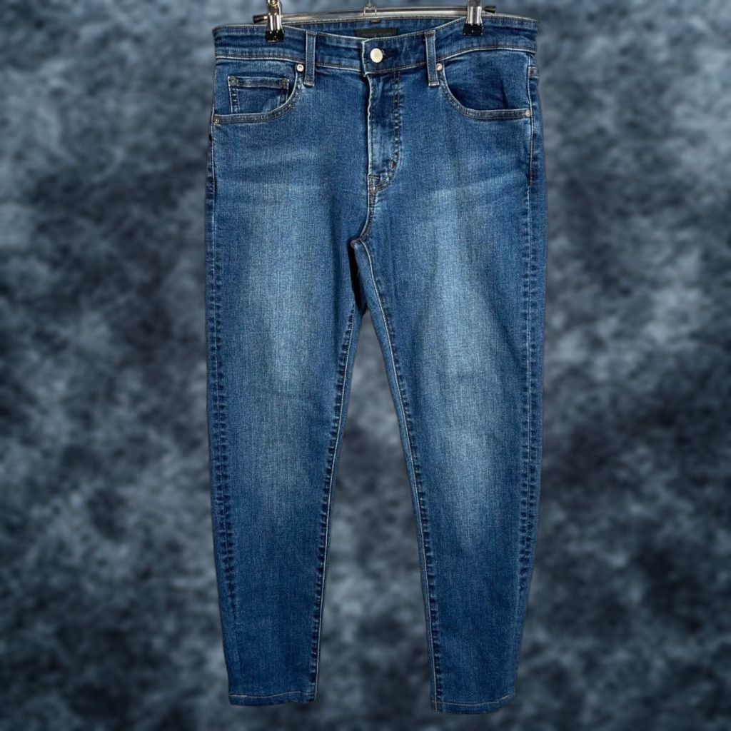 Uniqlo Uniqlo Jeans Skinny Womens 30 x 34 Denim Cotton Blend Blue 5-Pocket Inseam 28" Regular Zip Mid Rise Shirts? Size 30" / US 8 / IT 44 - 1 Thumbnail