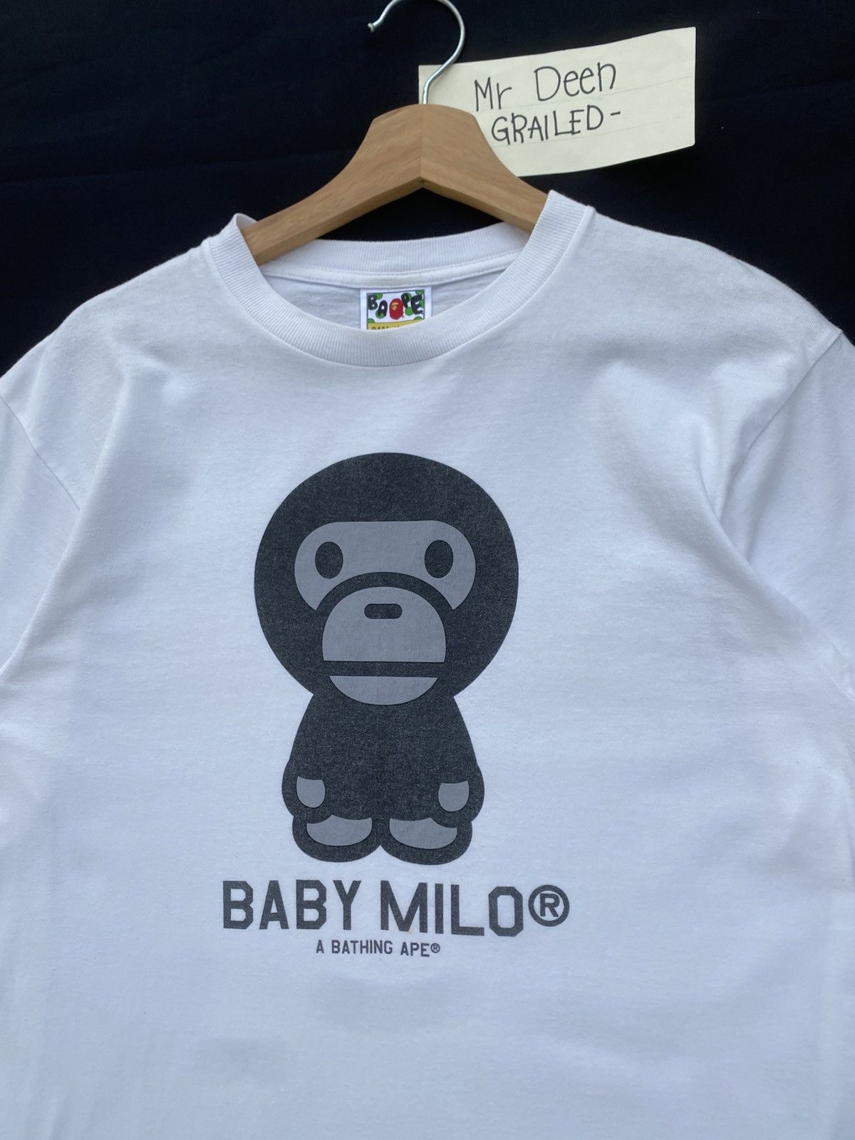 Bape Vintage Baby Milo A Bathing Ape White Tee Size US M / EU 48-50 / 2 - 9 Thumbnail