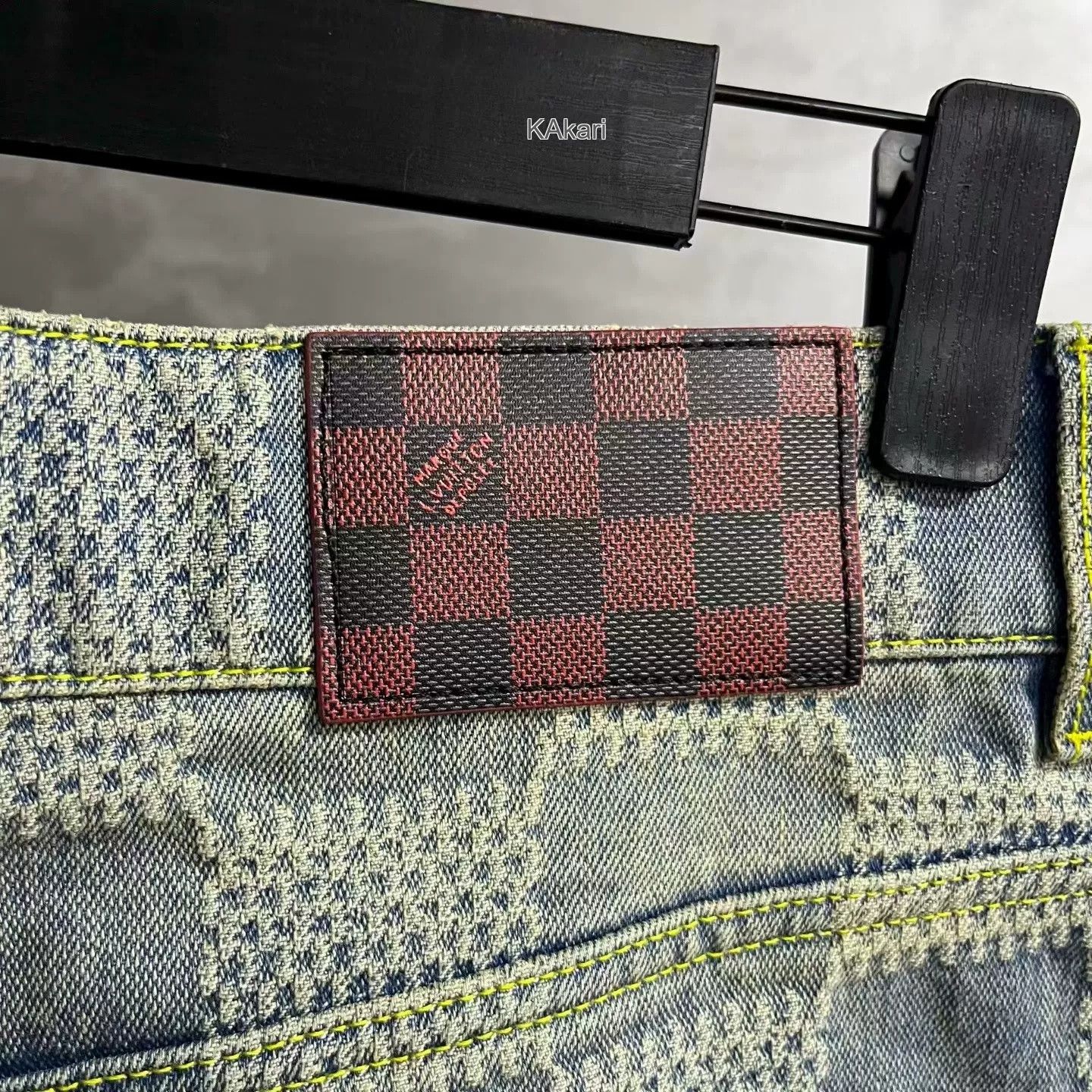 Louis Vuitton Louis Vuitton 2024 Blue Check Straight Jeans Size US 33 - 4 Thumbnail