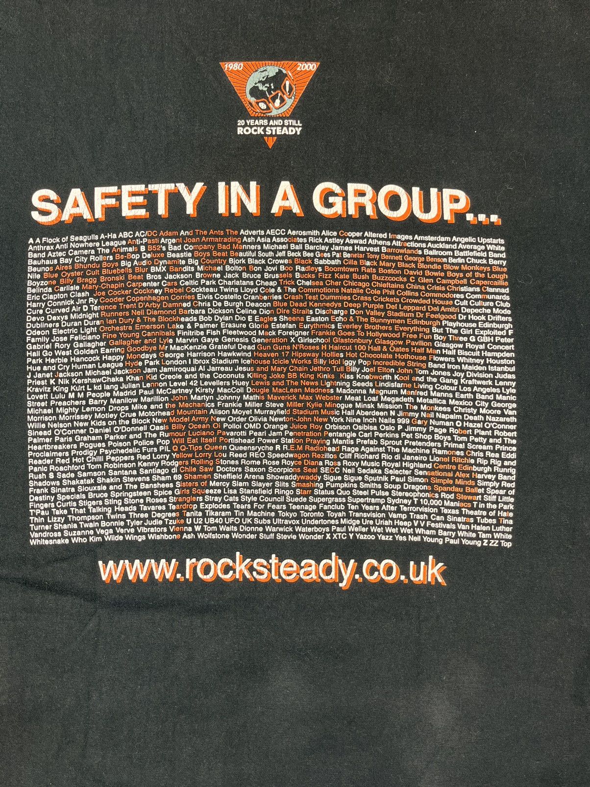 Band Tees × ROCKSTEADY Rock Steady 20 years 1980-2000 size L Size US L / EU 52-54 / 3 - 8 Thumbnail