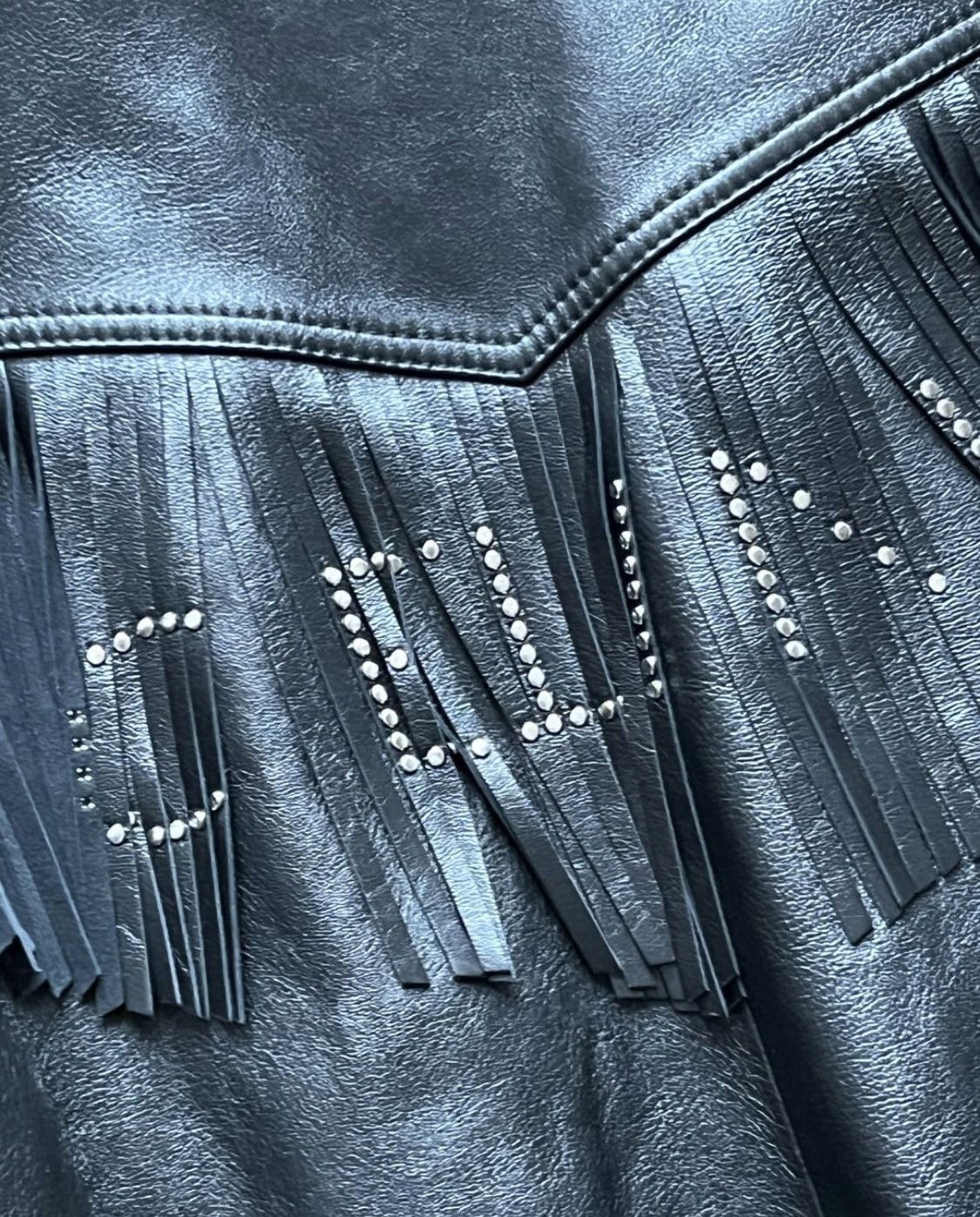 Celine Celine 22SS cosmic cruiser fringe leather bomber jacket sz48 Size US M / EU 48-50 / 2 - 11 Thumbnail