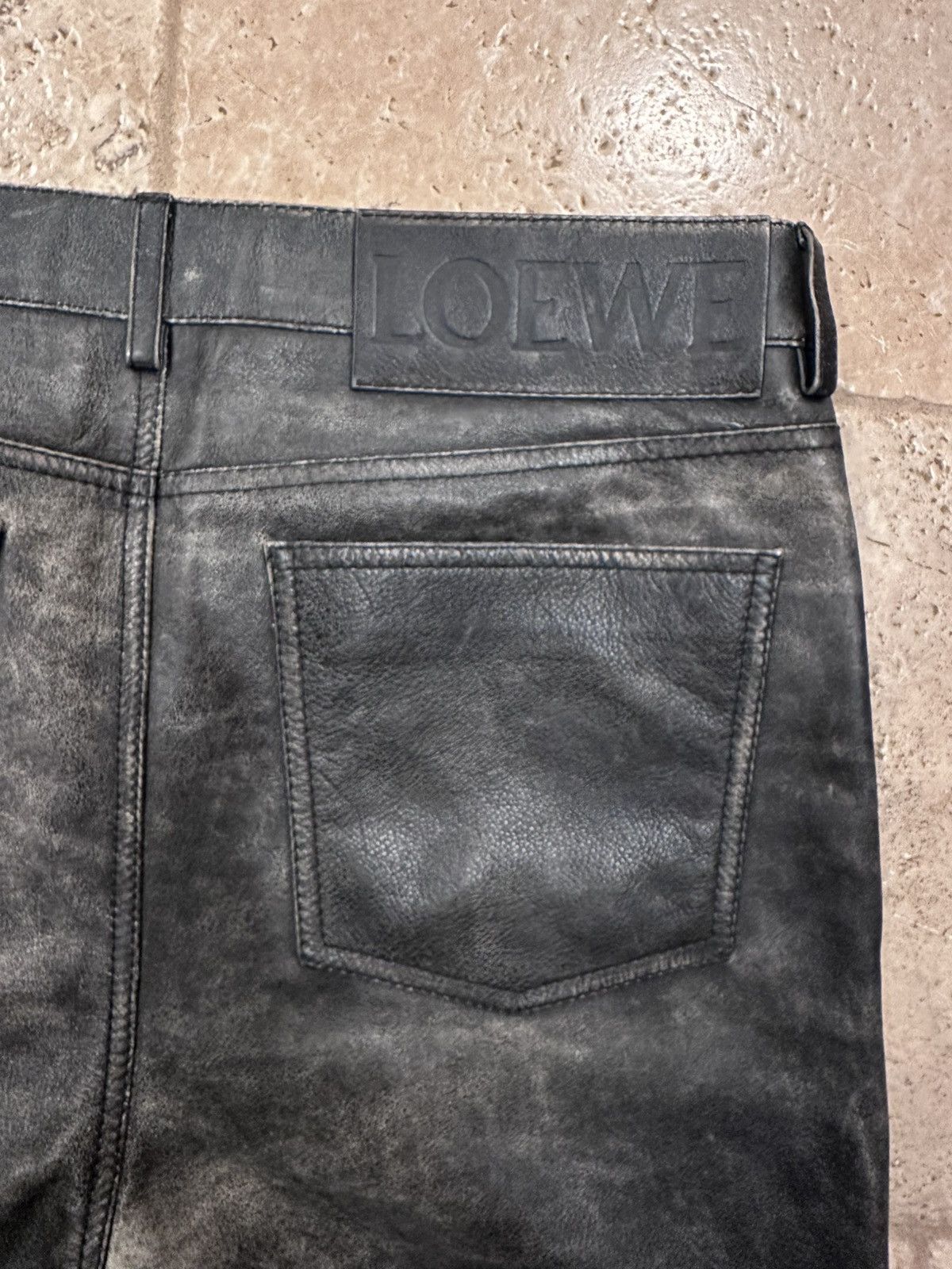 Loewe Loewe Calfskin Nappa Aged Leather Pants Size US 34 / EU 50 - 9 Thumbnail