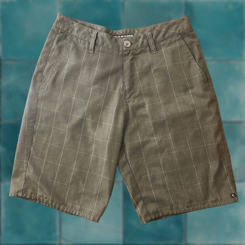 Rip Curl Rip Curl Shorts Mens 32 Plaid Flat Front Casual Chino Surf Gray Regular Mens Size US 32 / EU 48 - 1 Thumbnail