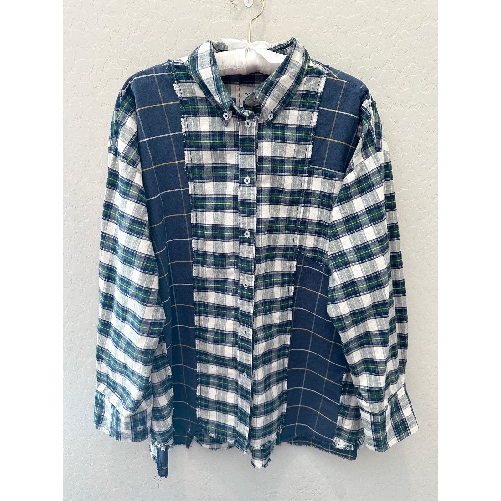 Urban Outfitters URBAN OUTFITTERS | Blue Plaid Button Down Oversized Shirt Size S / US 4 / IT 40 - 1 Thumbnail