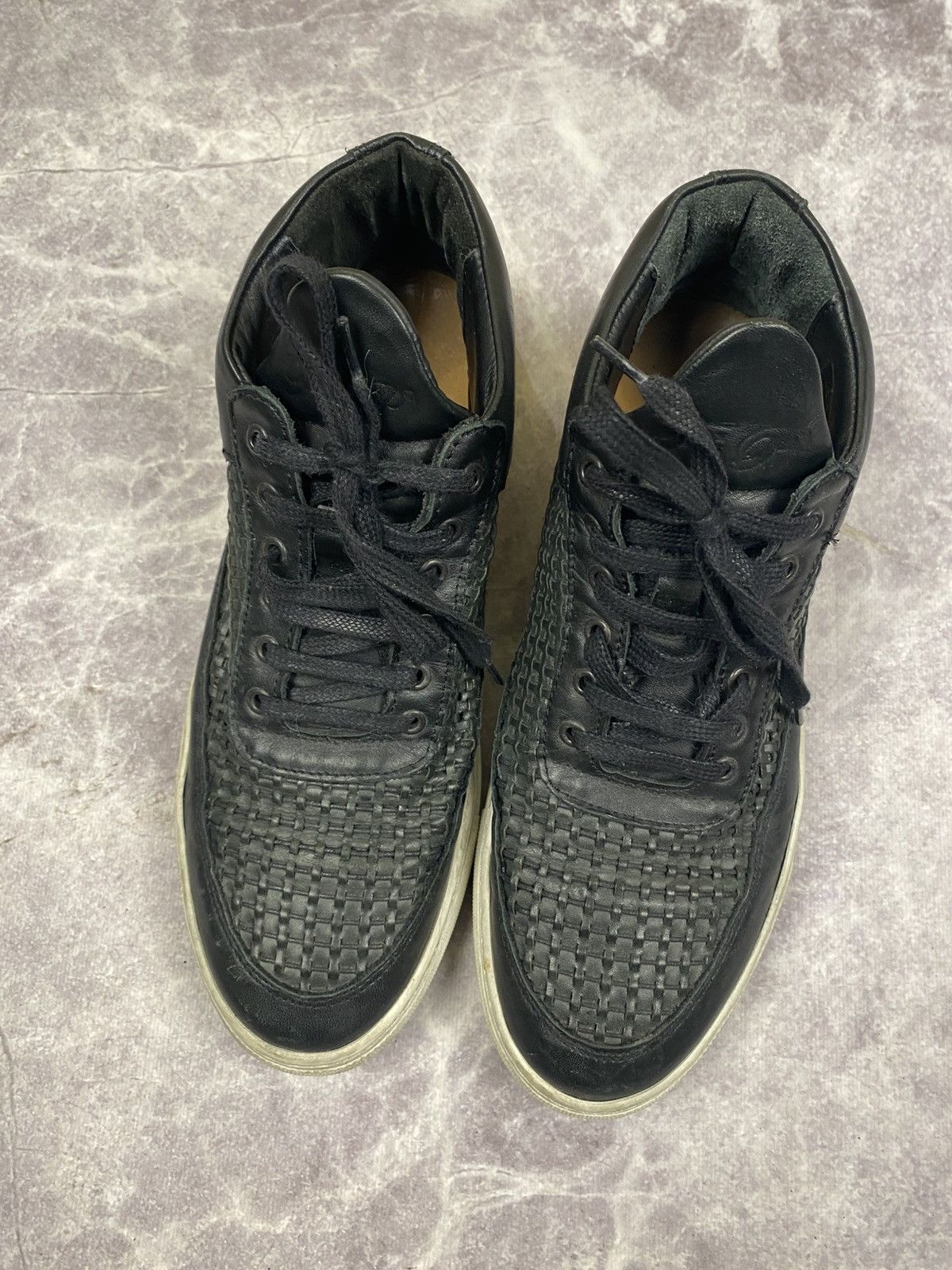 Filling Pieces Filling Pieces Dark Blue Braided Leather Low Top Sneakers 42 Size US 9 / EU 42 - 5 Thumbnail