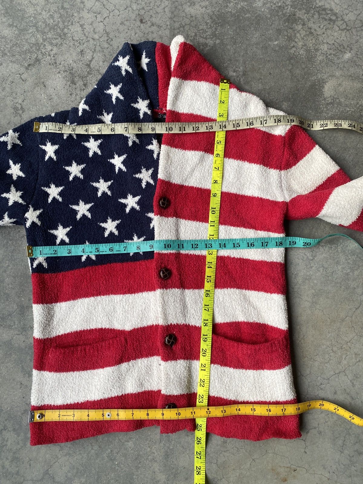 Japanese Brand Vintage Usa flag design flech jacket Size US S / EU 44-46 / 1 - 8 Thumbnail