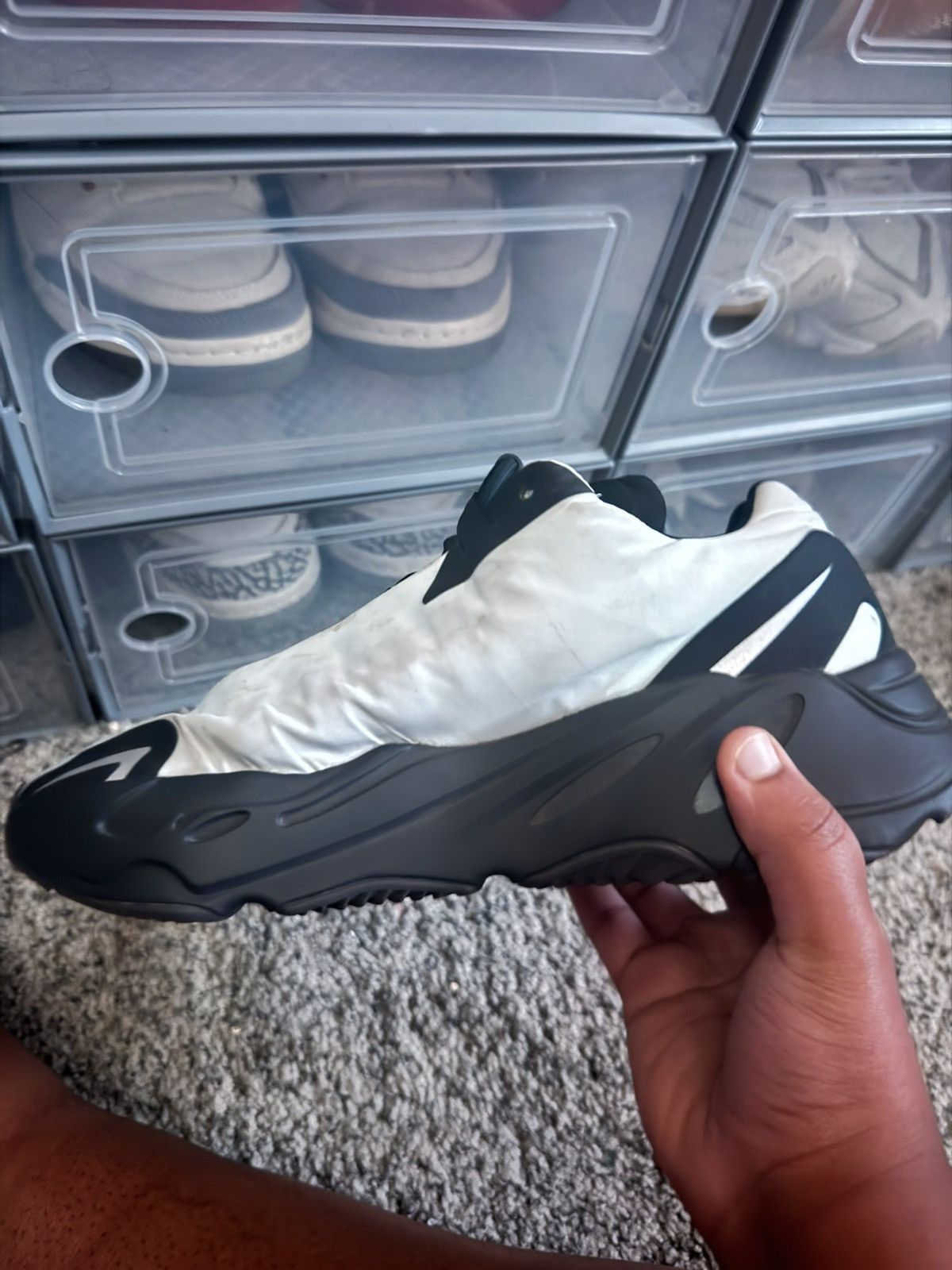 Yeezy Adidas Yeezy Boost 700 MNVN ‘Blue Tint’ Size US 7 / EU 40 - 3 Thumbnail