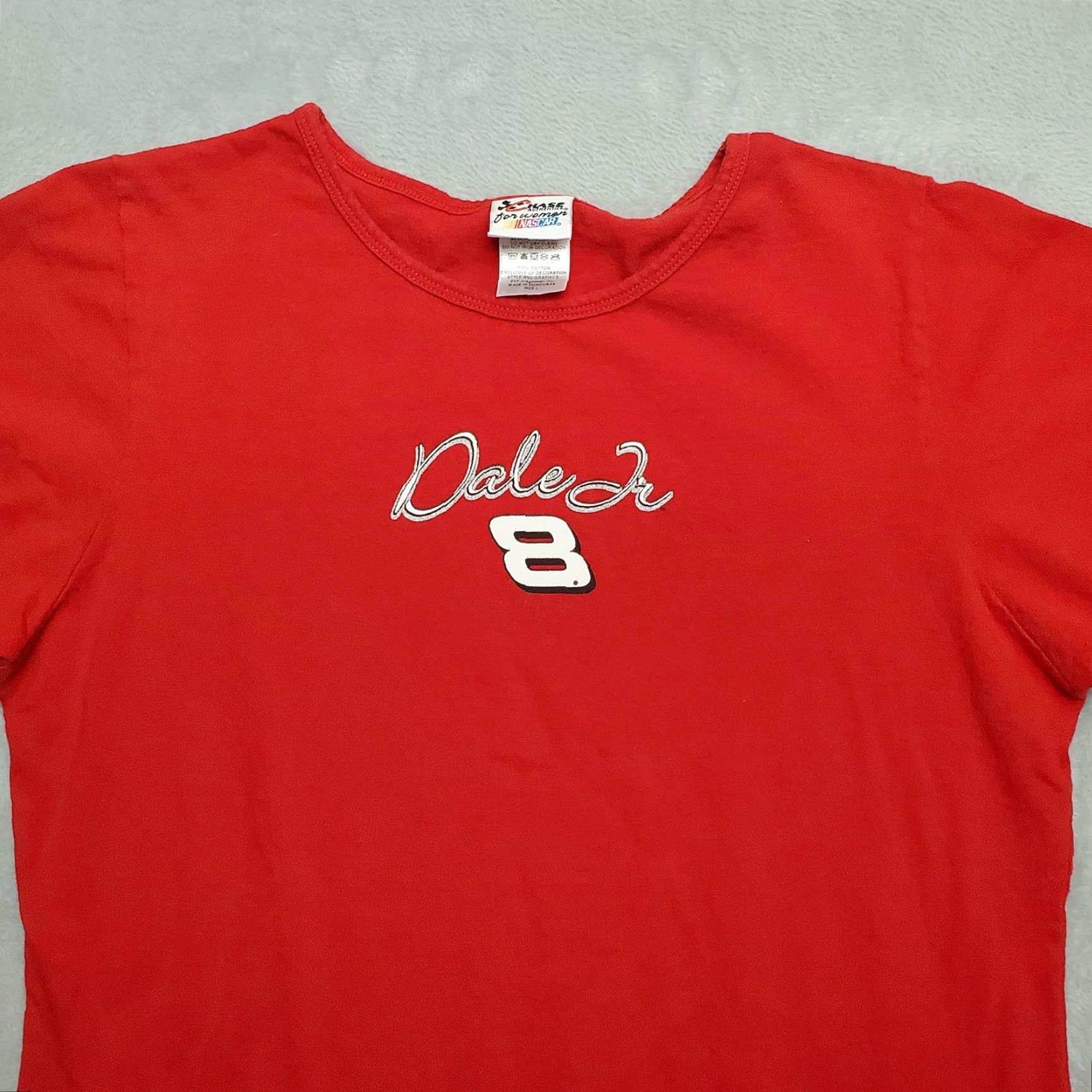 Chase Authentics VINTAGE NASCAR Shirt Women L Red Long Sleeve Dale Jr. No. 8 Casual TEE Chase Authentics Size L / US 10 / IT 46 - 2 Thumbnail