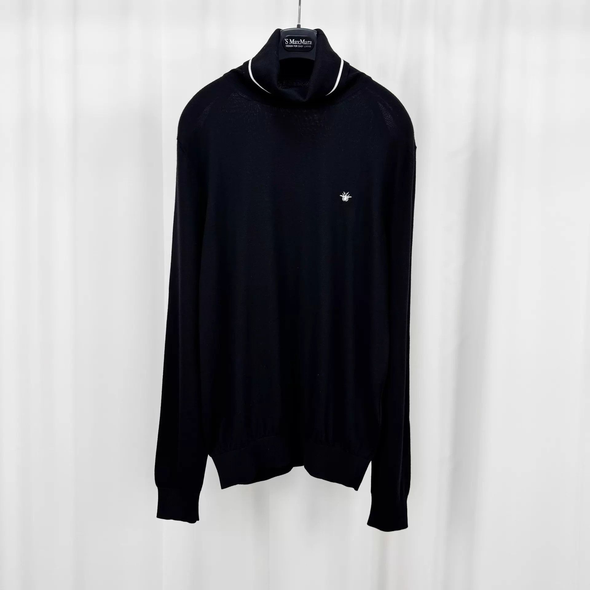 Dior Dior Embroidered Bee Logo Wool Knit Sweater L Size L / US 10 / IT 46 - 1 Thumbnail