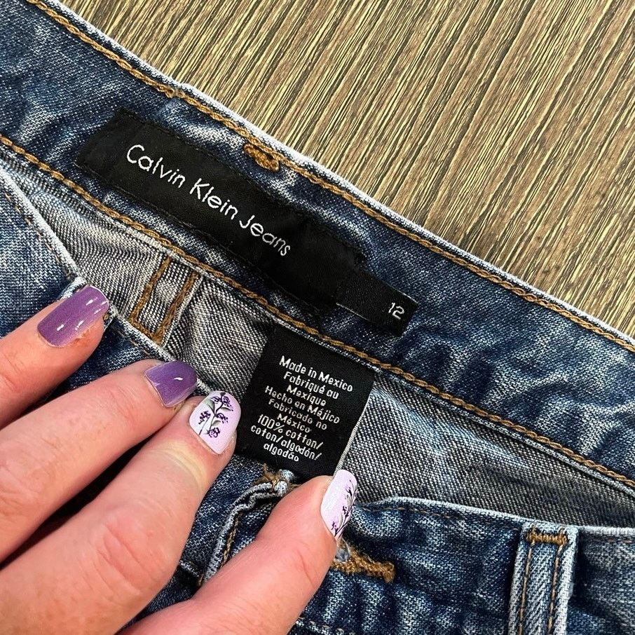 Calvin Klein Calvin Klein Jeans High Rise Shorts Denim Cotton Blue Sz 12 Size 34" / US 12 / IT 48 - 5 Thumbnail