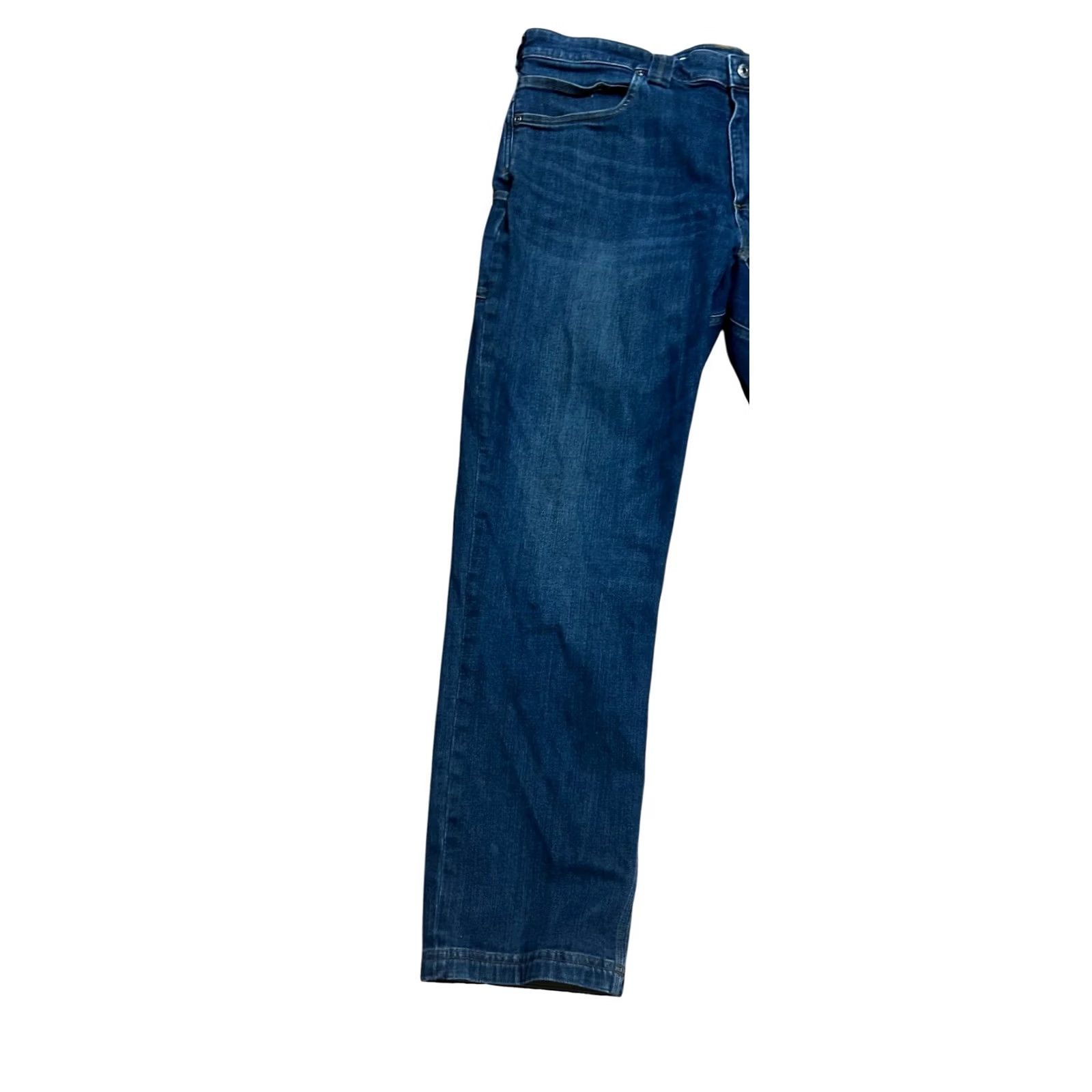 Duluth Trading Company Duluth Ballroom Double Flex Jeans 38x32 Regular Men's Denim 5-Pocket Blue Cotton Swing Cowboy Western USA 1980s–2020s Size US 38 / EU 54 - 2 Thumbnail