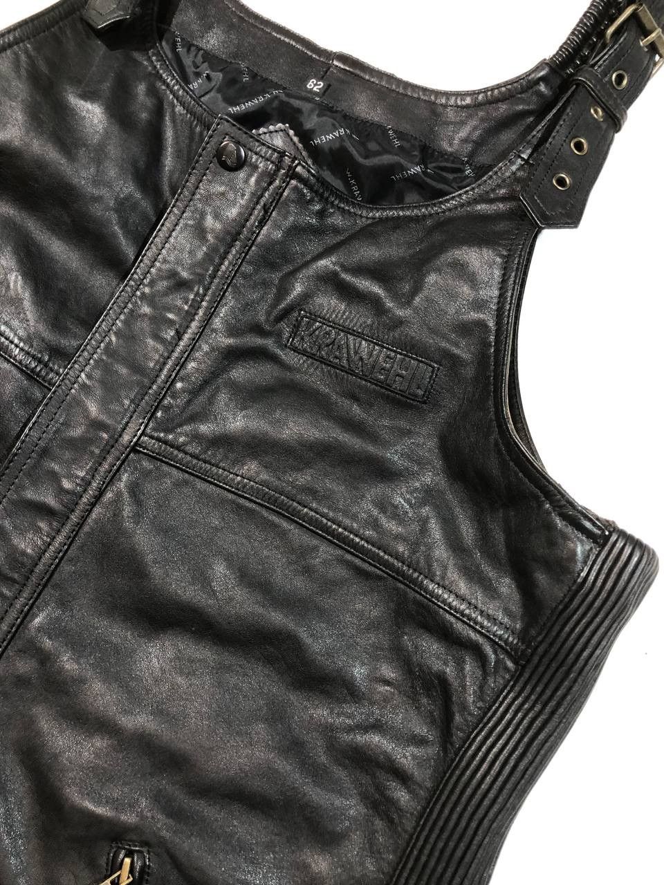 Genuine Leather × Vintage Krawehl Leder Overall Racing Biker Leather Vintage Size US 38 / EU 54 - 8 Thumbnail