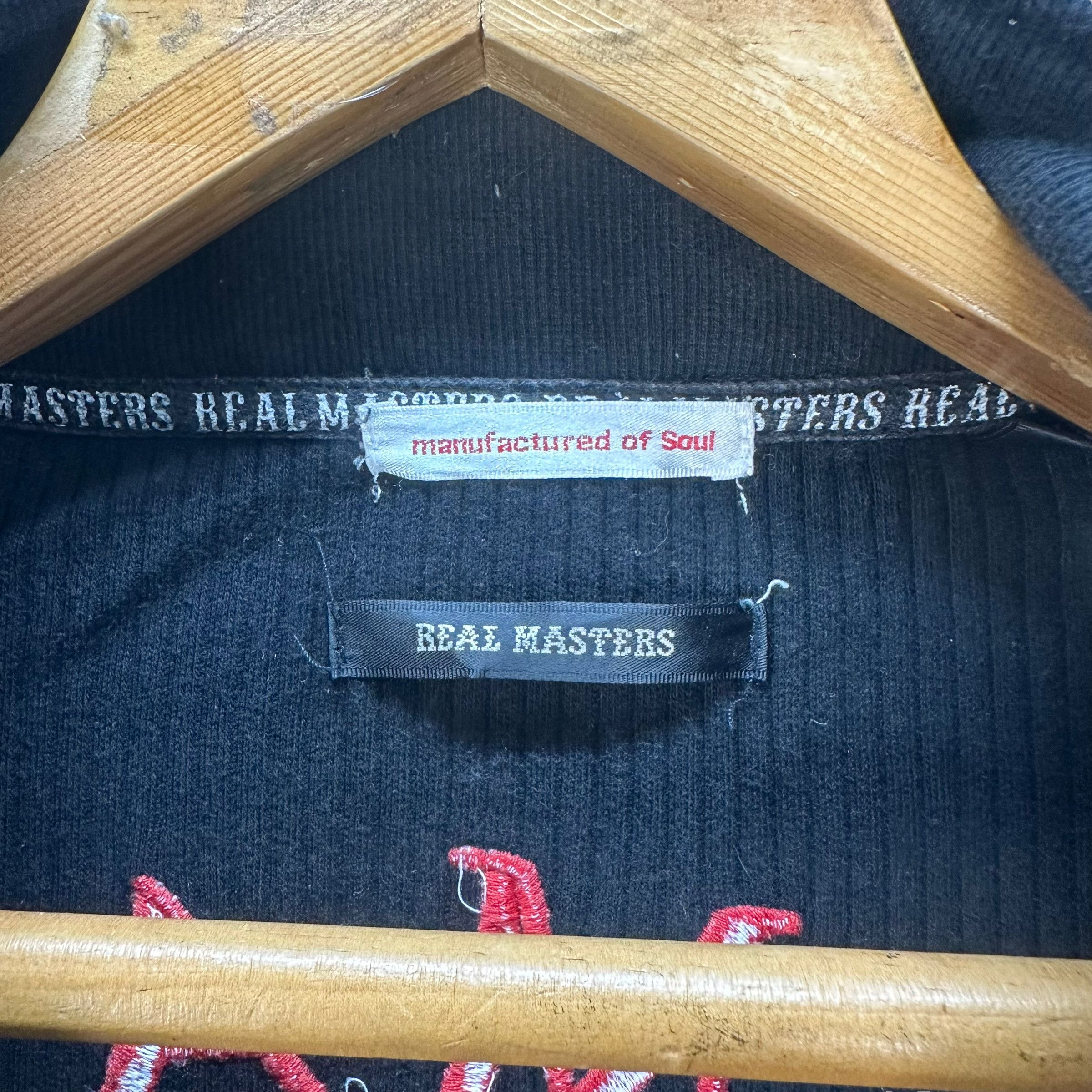 Japanese Brand REAL MASTER MOTORCYCLE BIG LOGO SWEATER JACKET #7933-191 Size US L / EU 52-54 / 3 - 14 Thumbnail