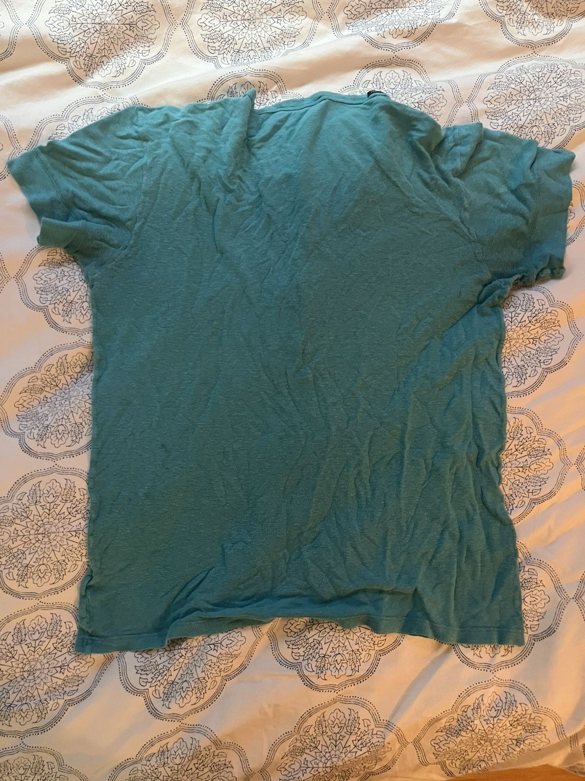 Dolce & Gabbana Dolce & Gabbana Teal Buttoned T Shirt Size US L / EU 52-54 / 3 - 3 Thumbnail