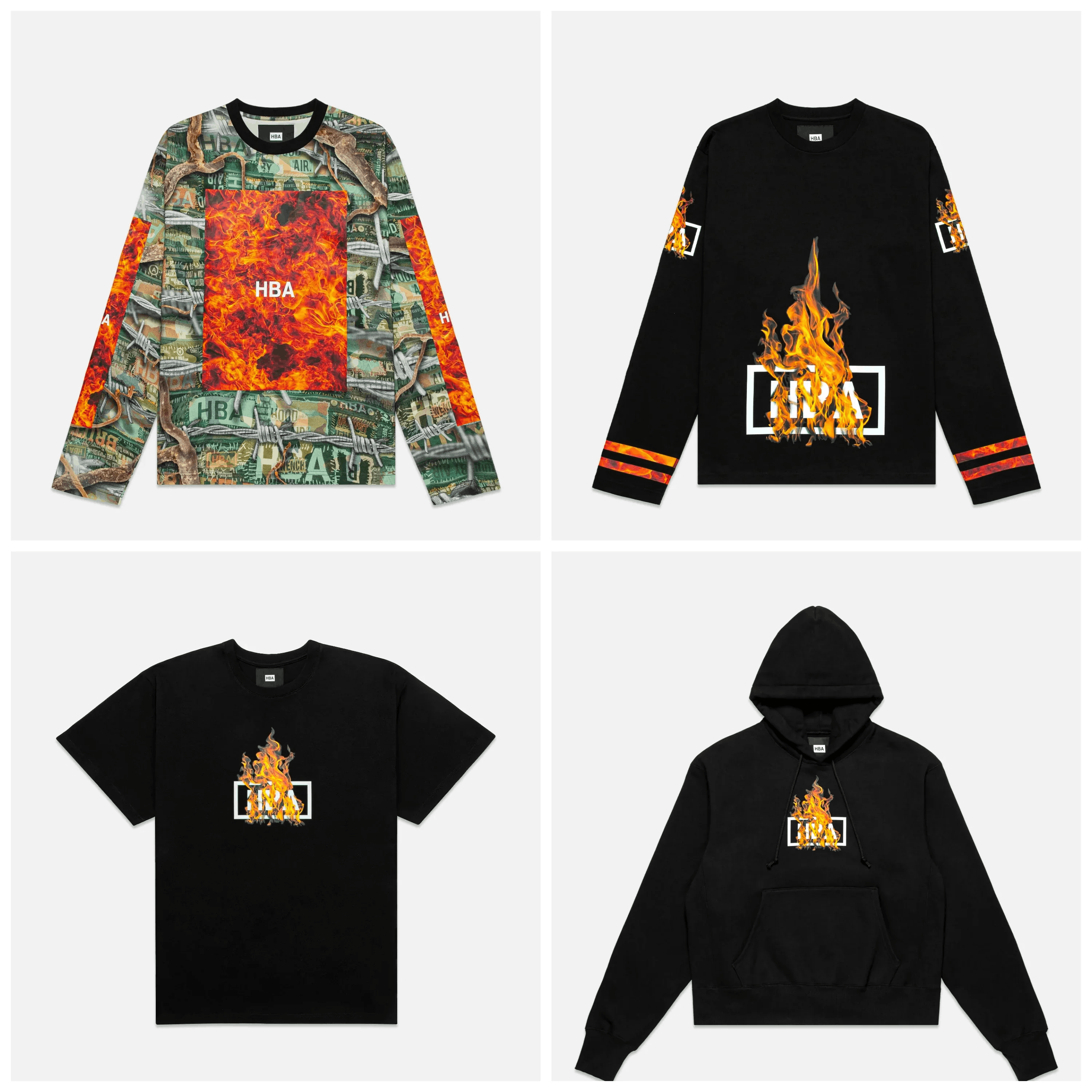 Hood By Air Ablaze Box Camo L/S Crew Neck T-shirt Size US L / EU 52-54 / 3 - 4 Thumbnail