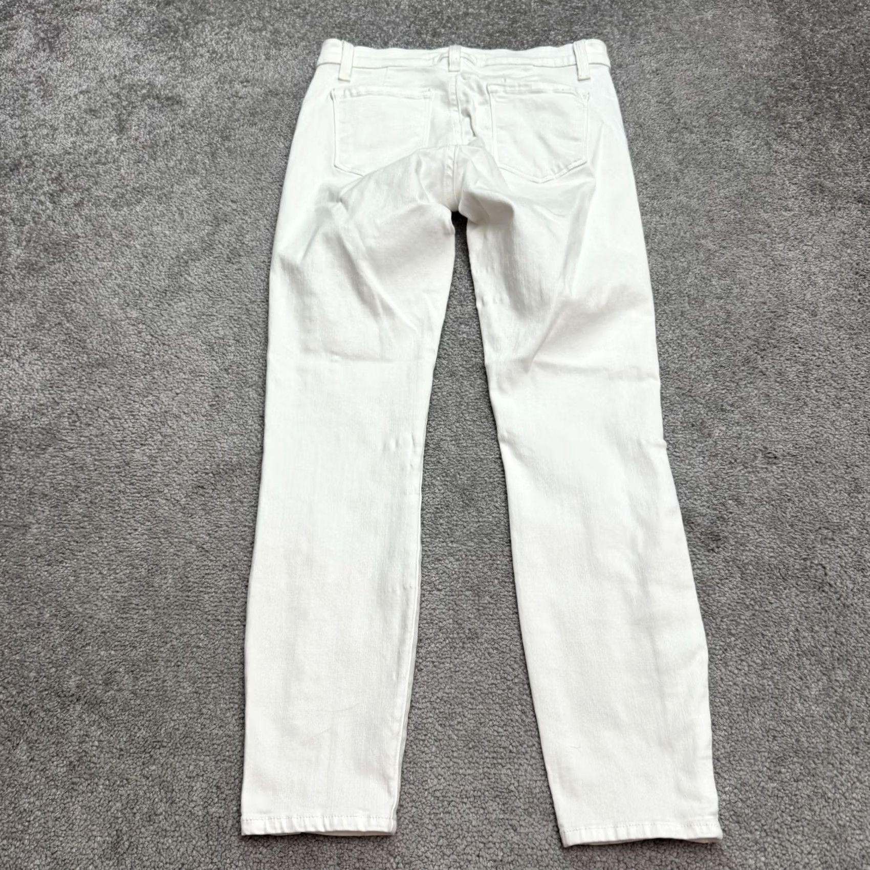 J Brand J Brand Suvi Mid Rise Utility Pant Jeans Womens 26 White Ankle Snap Stretch Size 26" / US 2 / IT 38 - 2 Thumbnail