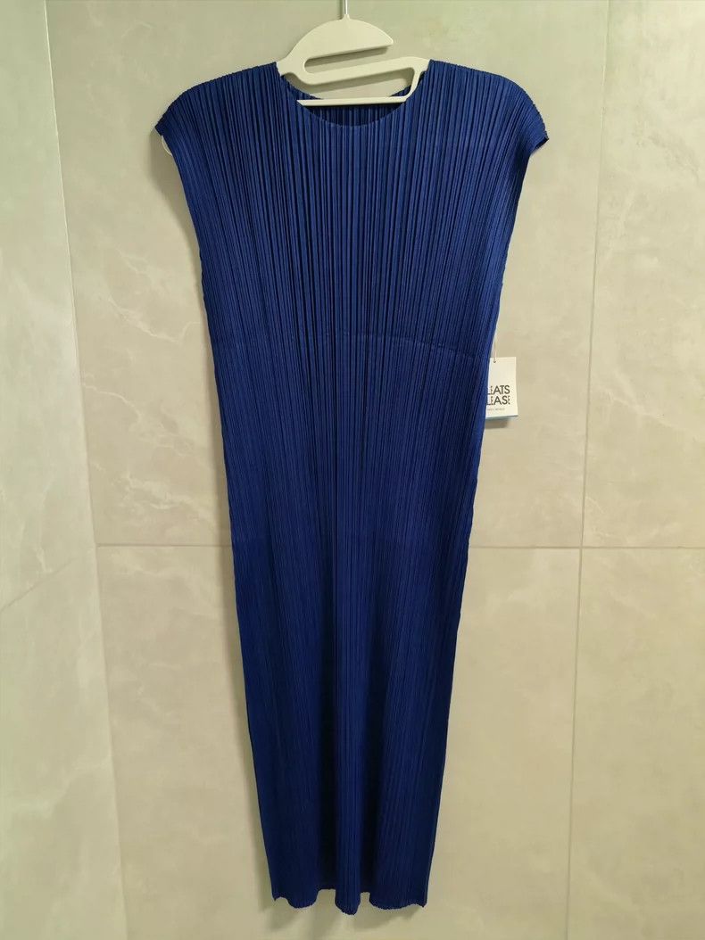 Issey Miyake Issey Miyake size:3 Blue pleated dress Size XS / US 0-2 / IT 36-38 - 3 Thumbnail