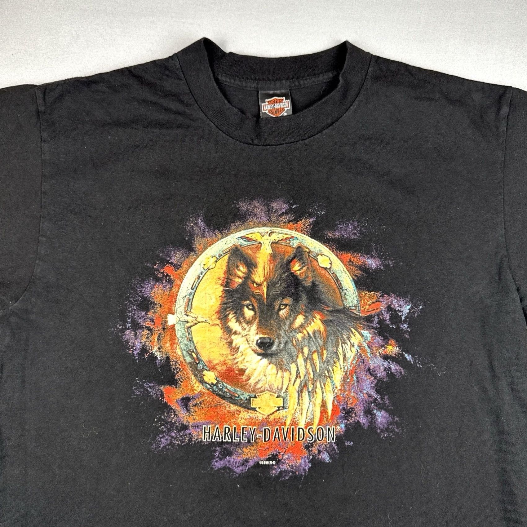 Harley Davidson VINTAGE Harley Davidson T Shirt 1996 Sturgis Black Hills Rally L Black USA Made Mens Size US L / EU 52-54 / 3 - 2 Thumbnail