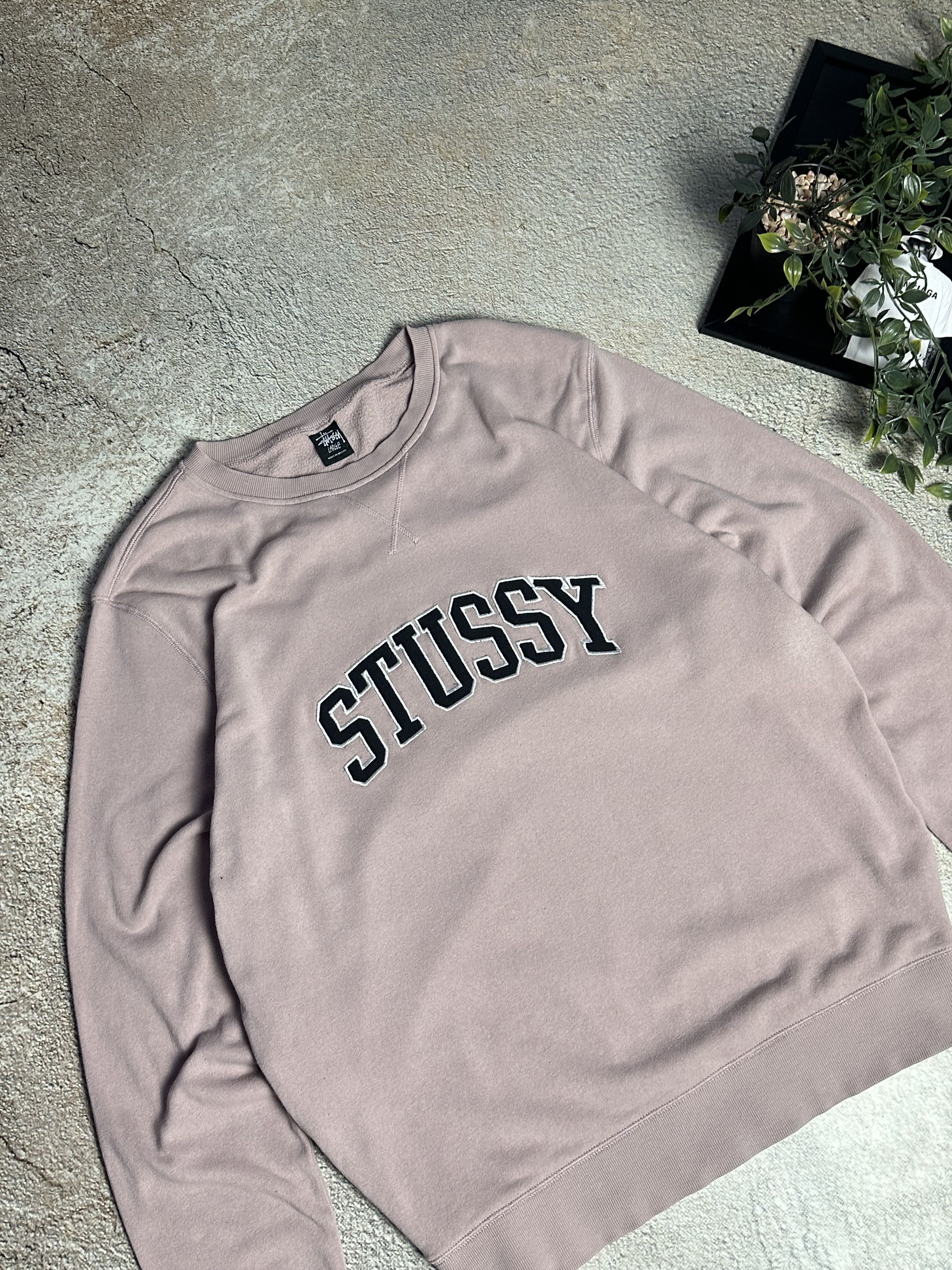 Stussy × Vintage Vintage sweatshirt stussy big logo boxy fit Size US L / EU 52-54 / 3 - 2 Thumbnail