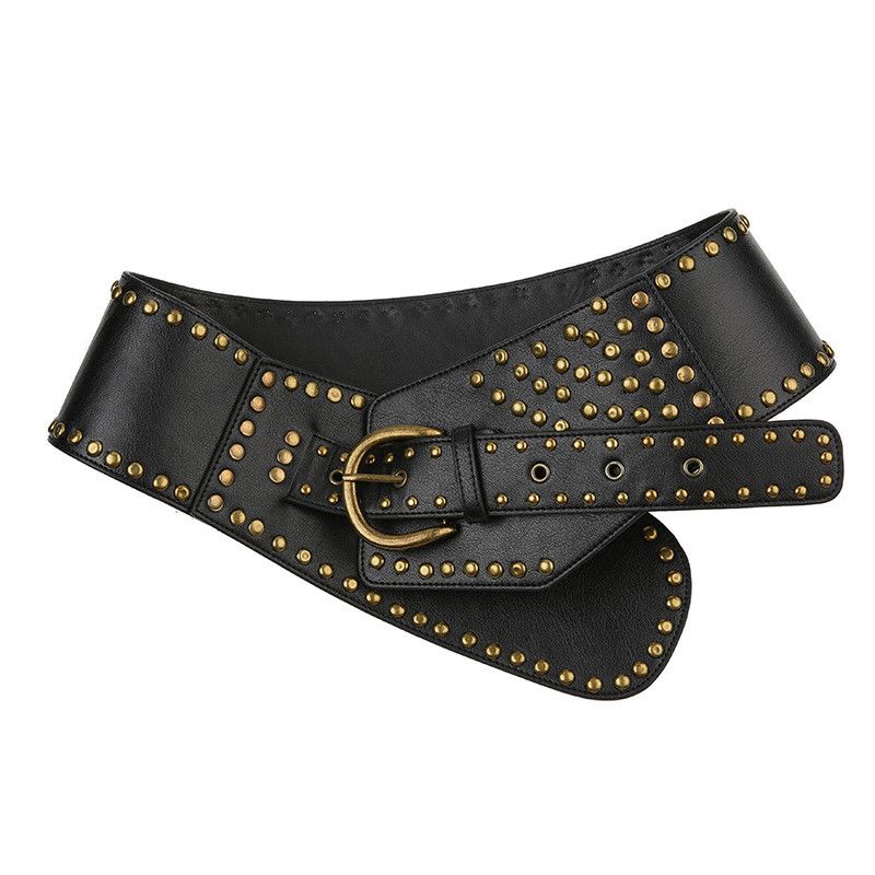 Japanese Brand Y2K Rivet Ring Belt Vintage Punk Style Crop Size ONE SIZE - 9 Thumbnail