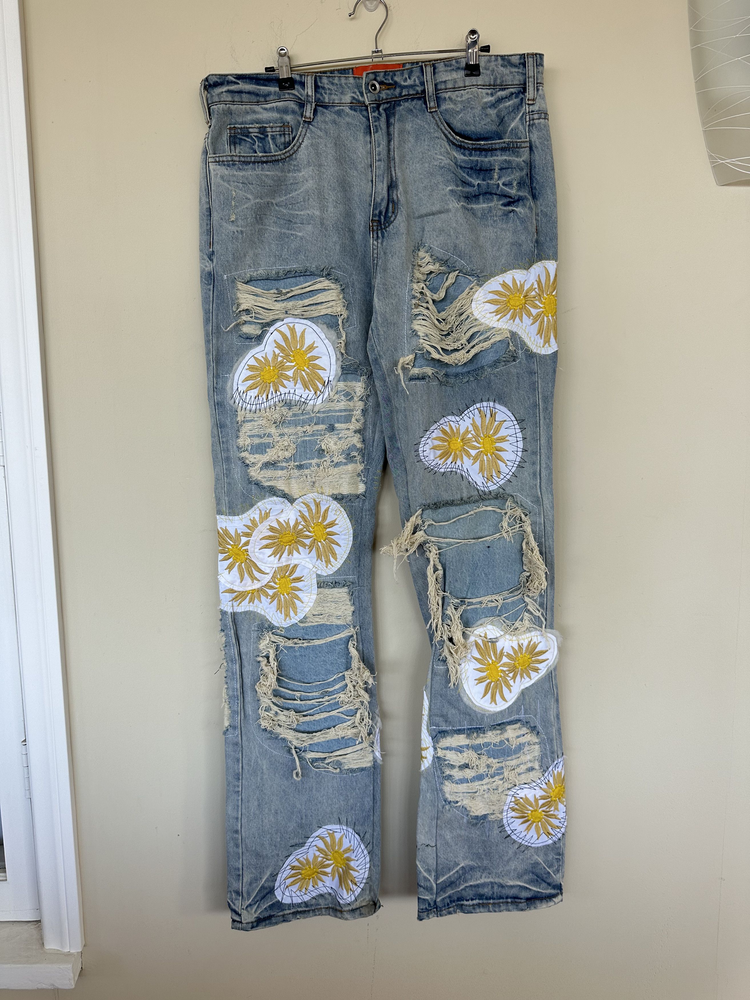 Ev Bravado FLOWER DENIM WHO DECIDES WAR Size US 34 / EU 50 - 1 Thumbnail
