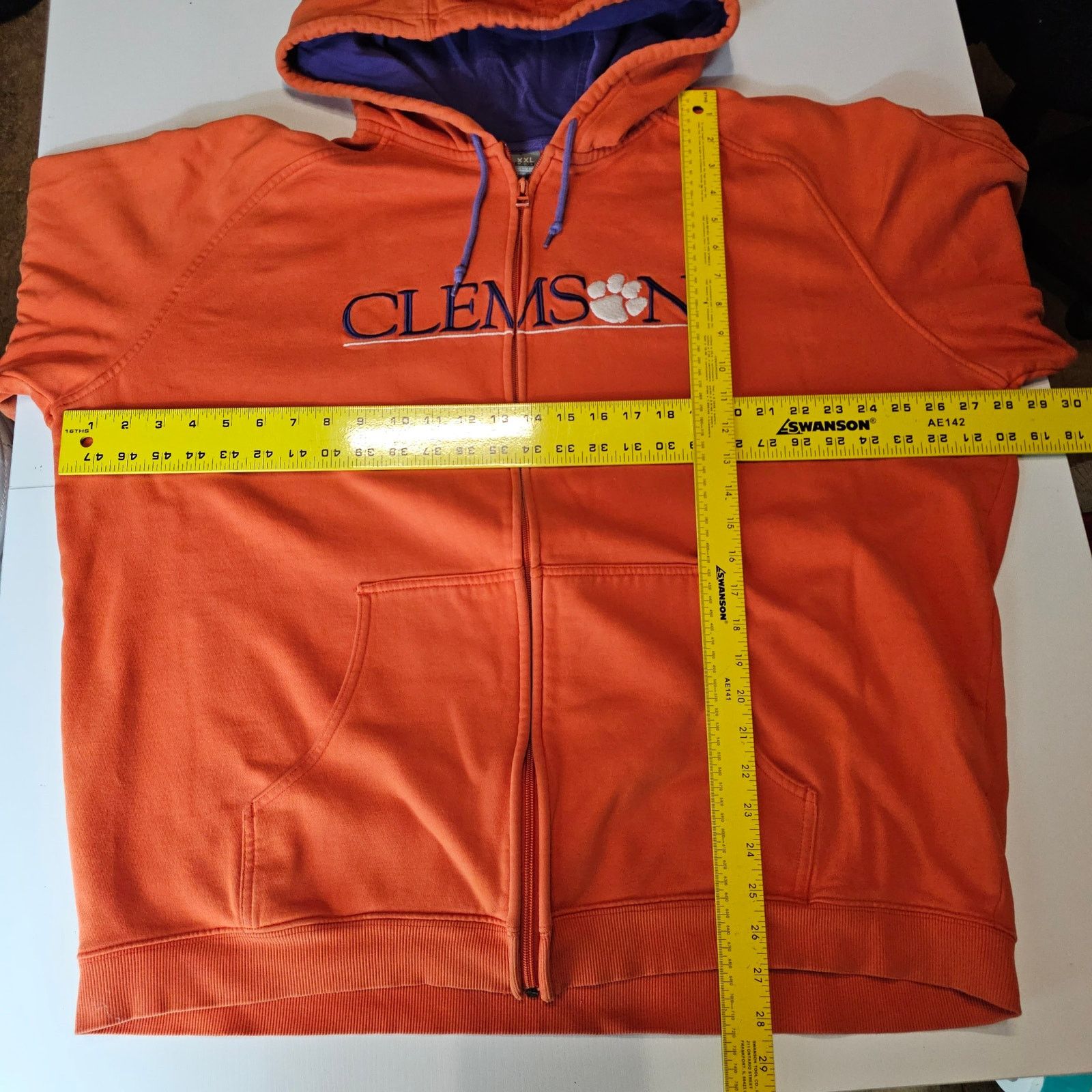 Nike Nike Team Clemson Tigers Orange Zip Hoodie Jacket XXL 3896 Size US XXL / EU 58 / 5 - 8 Thumbnail