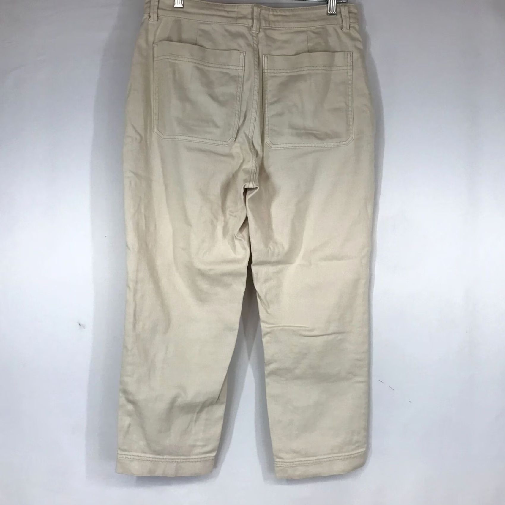 Everlane EVERLANE Womens Jeans 8 Ivory Cotton Blend Cropped Slim Size 30" / US 8 / IT 44 - 4 Thumbnail