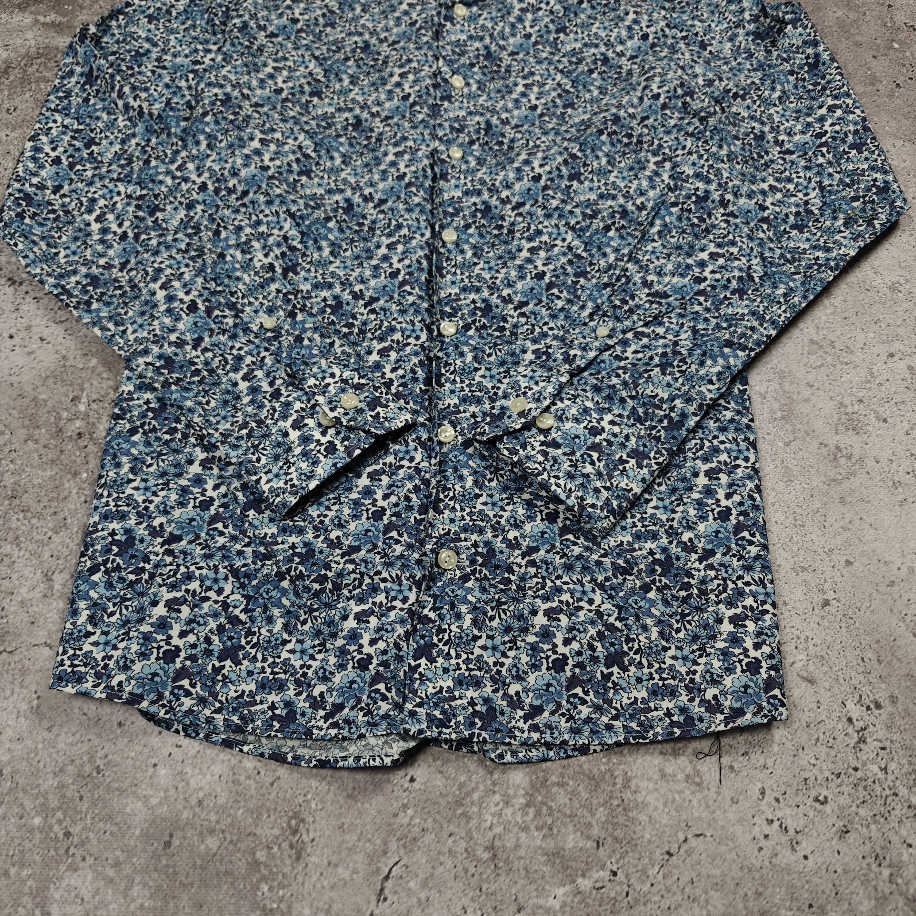 Eton ETON Poplin Floral Shirt Contemporary size 38/15 Size US M / EU 48-50 / 2 - 3 Thumbnail