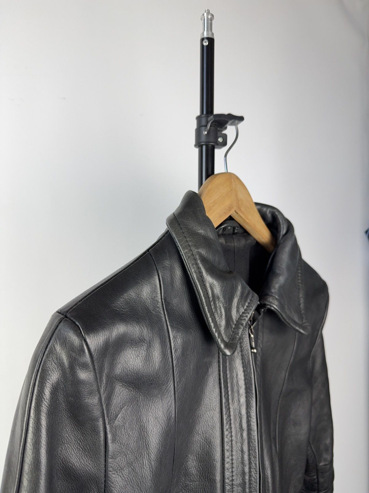 VINTAGE 90’s Rock Y2K LEATHER MOTO Racing BIKER JACKET