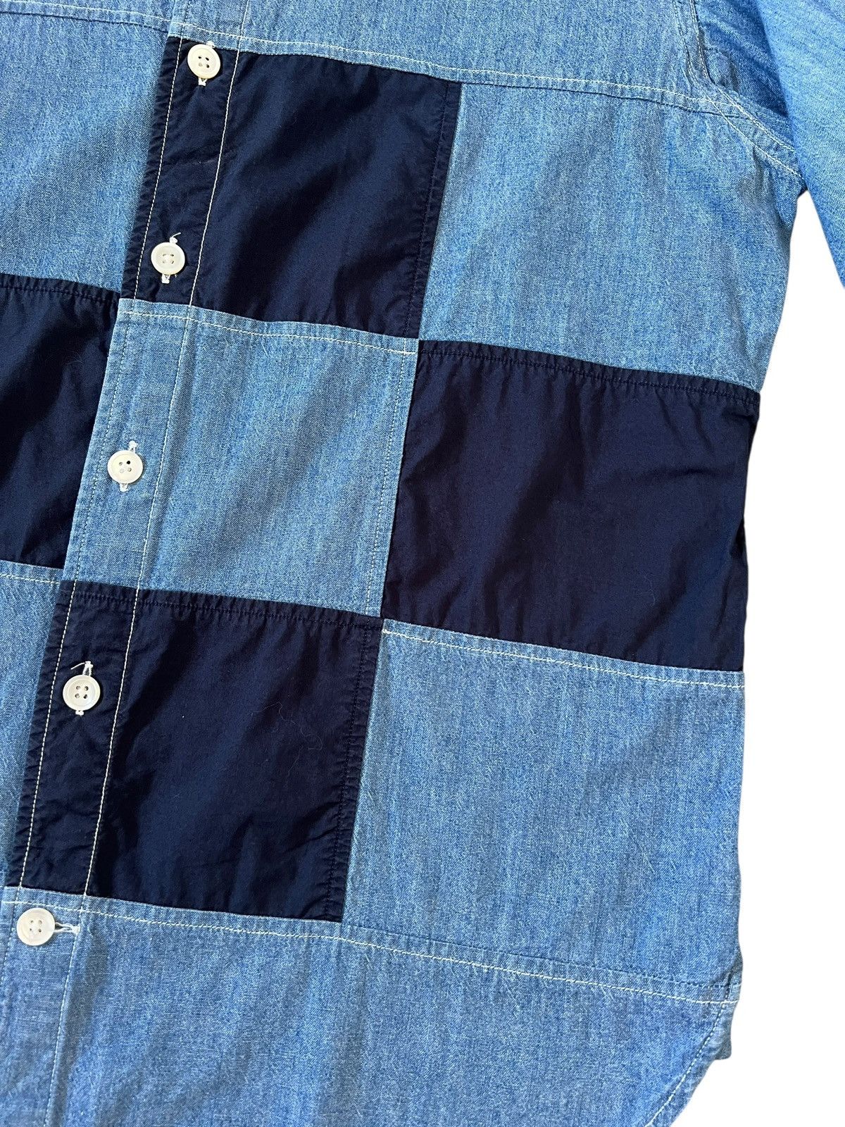 Nanamica Nanamica Patchwork Button Up Shirt Size US S / EU 44-46 / 1 - 6 Thumbnail