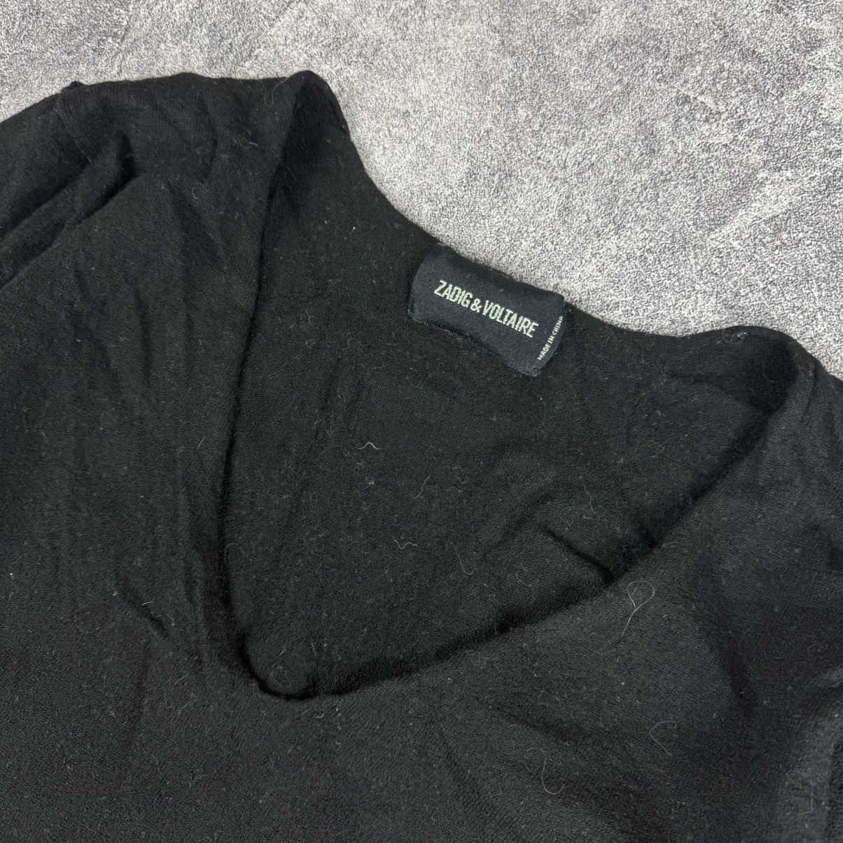 Zadig & Voltaire Zadig & Voltaire V-neck Longsleeve Grunge Aesthetic Size M / US 6-8 / IT 42-44 - 5 Thumbnail