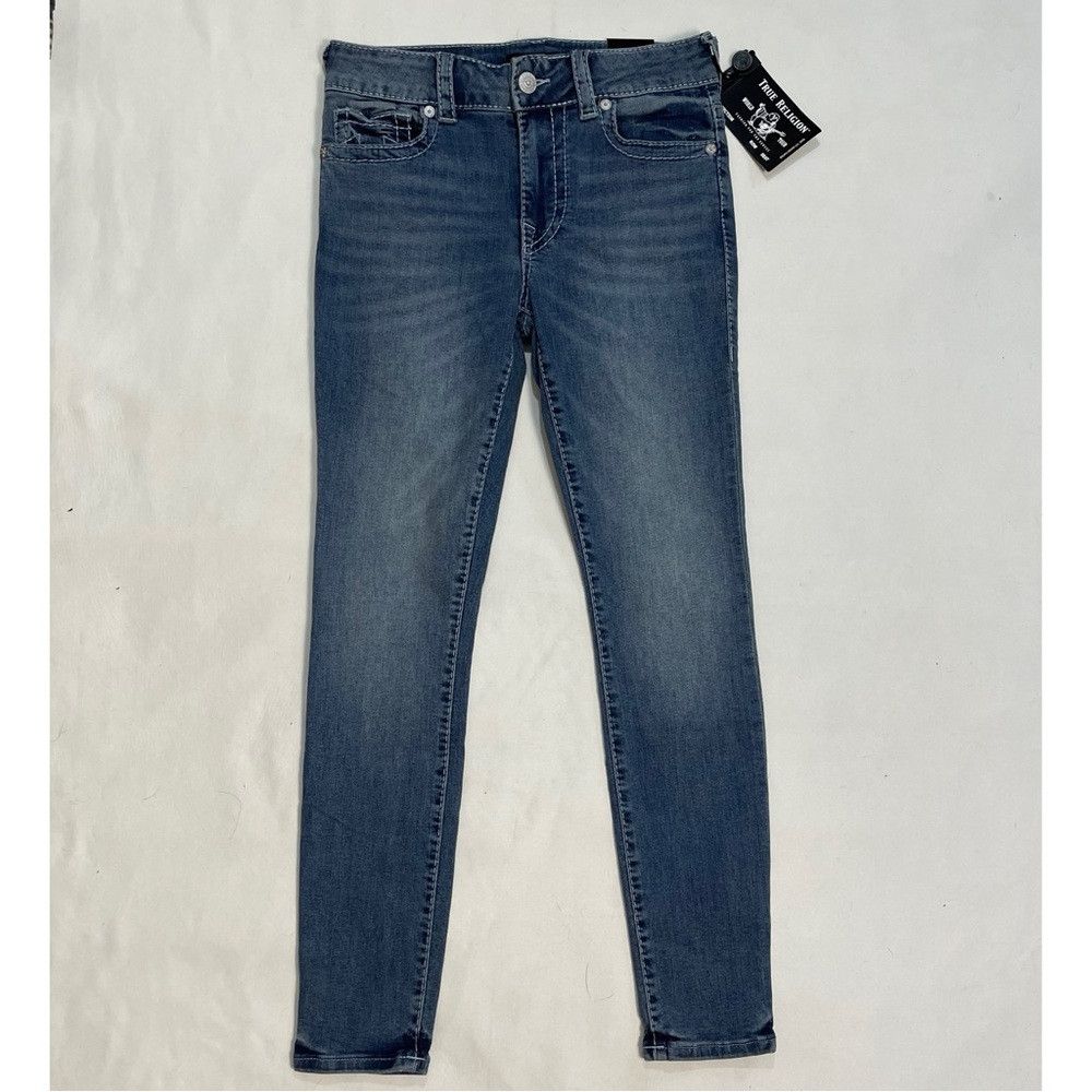 True Religion NWT New $199 True Religion HALLE BIG T SUPER SKINNY Jeans S Size 28" / US 6 / IT 42 - 2 Thumbnail