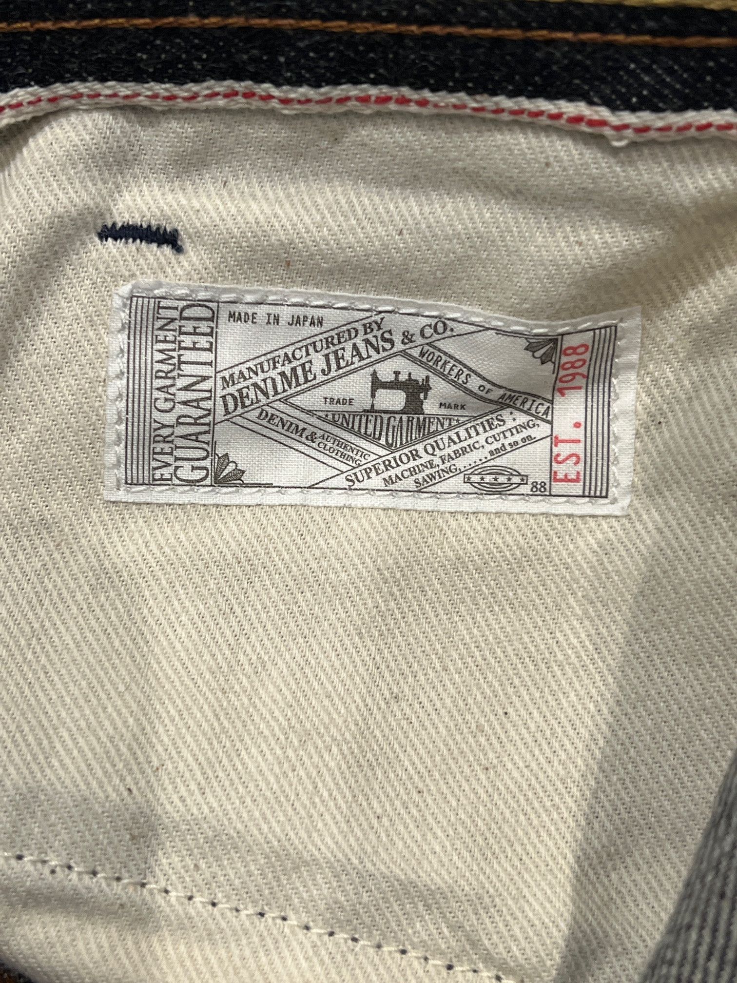 Other Deluxe Clothing Co. “Authentic S37” Japanese Selvedge Denim Size US 36 / EU 52 - 10 Thumbnail