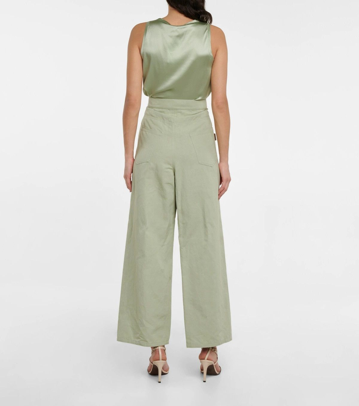 Brunello Cucinelli o1y0725 Casual Pant in Sage Green Size 32" / US 10 / IT 46 - 4 Thumbnail