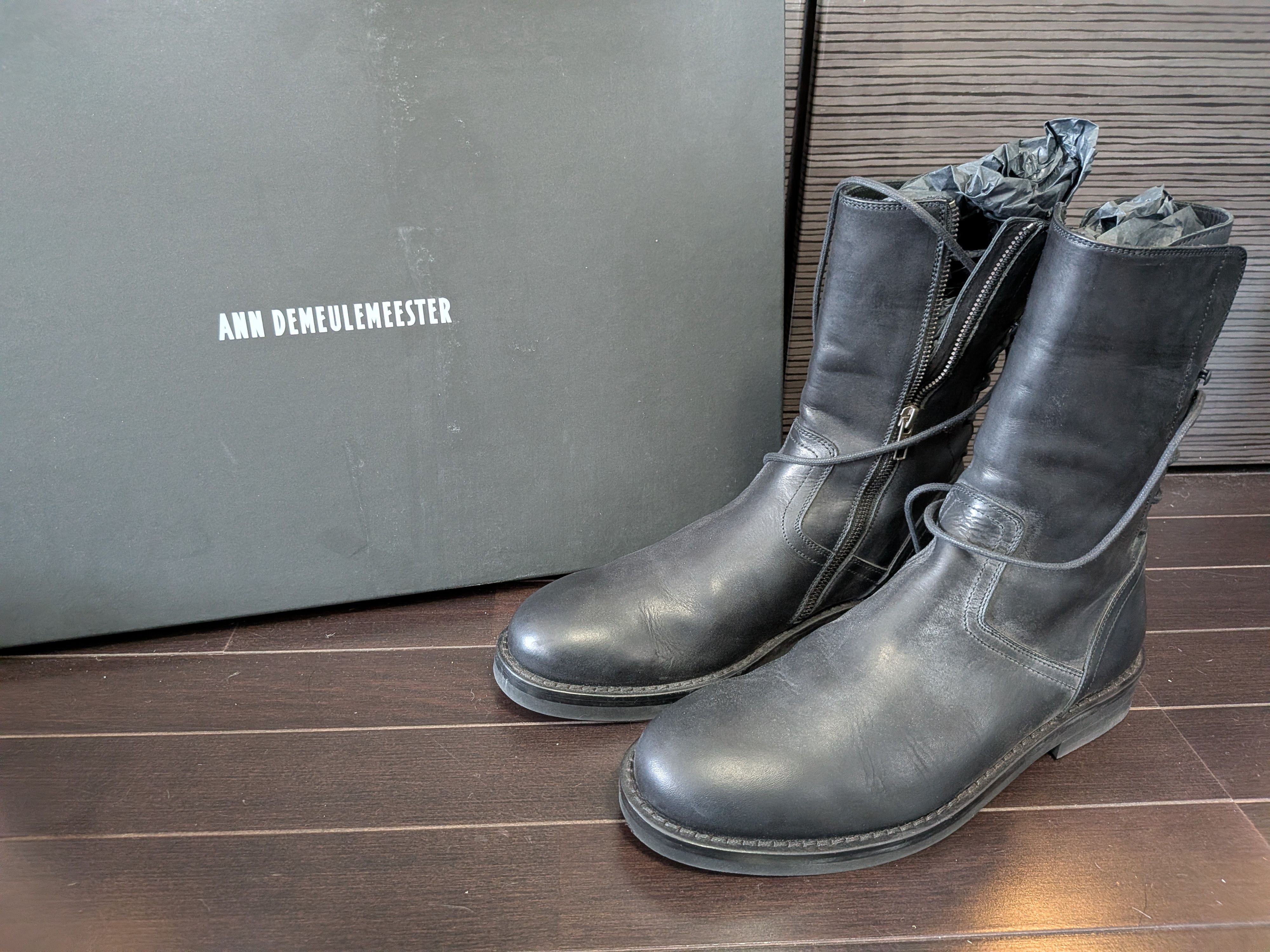 Ann Demeulemeester Ernest Twist Zip Boots | Grailed