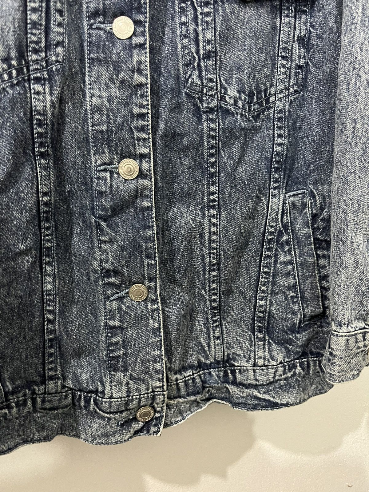 Denim & Co. COLZA Lefty Button Nice Blue Denim Color Women Jackets Size US L / EU 52-54 / 3 - 6 Thumbnail