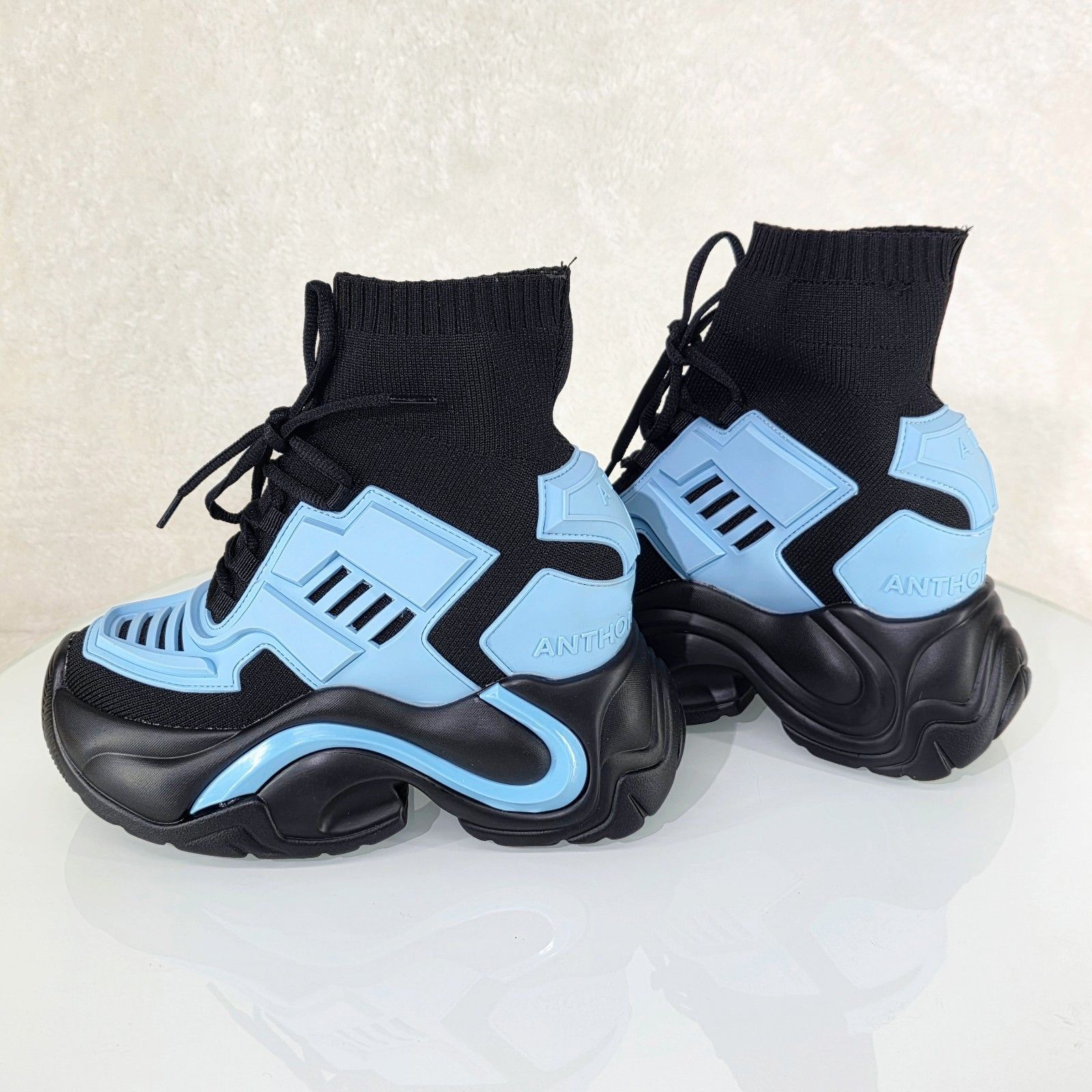 Other Wang Jupiter Damson Pull On Knit Platform Sneaker Boots 4" H Size US 10 / IT 40 - 2 Thumbnail