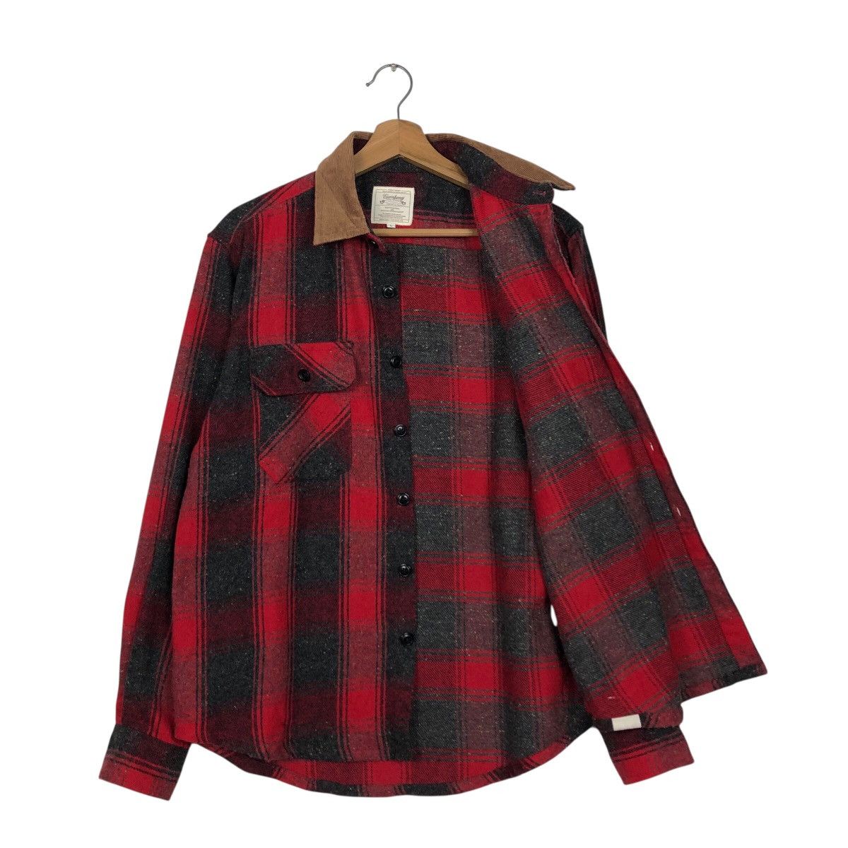 Flannel × Japanese Brand × Vintage 📌Vintage Wool Shirt Jacket Tartan Gembony Issey Miyake Size US L / EU 52-54 / 3 - 12 Thumbnail
