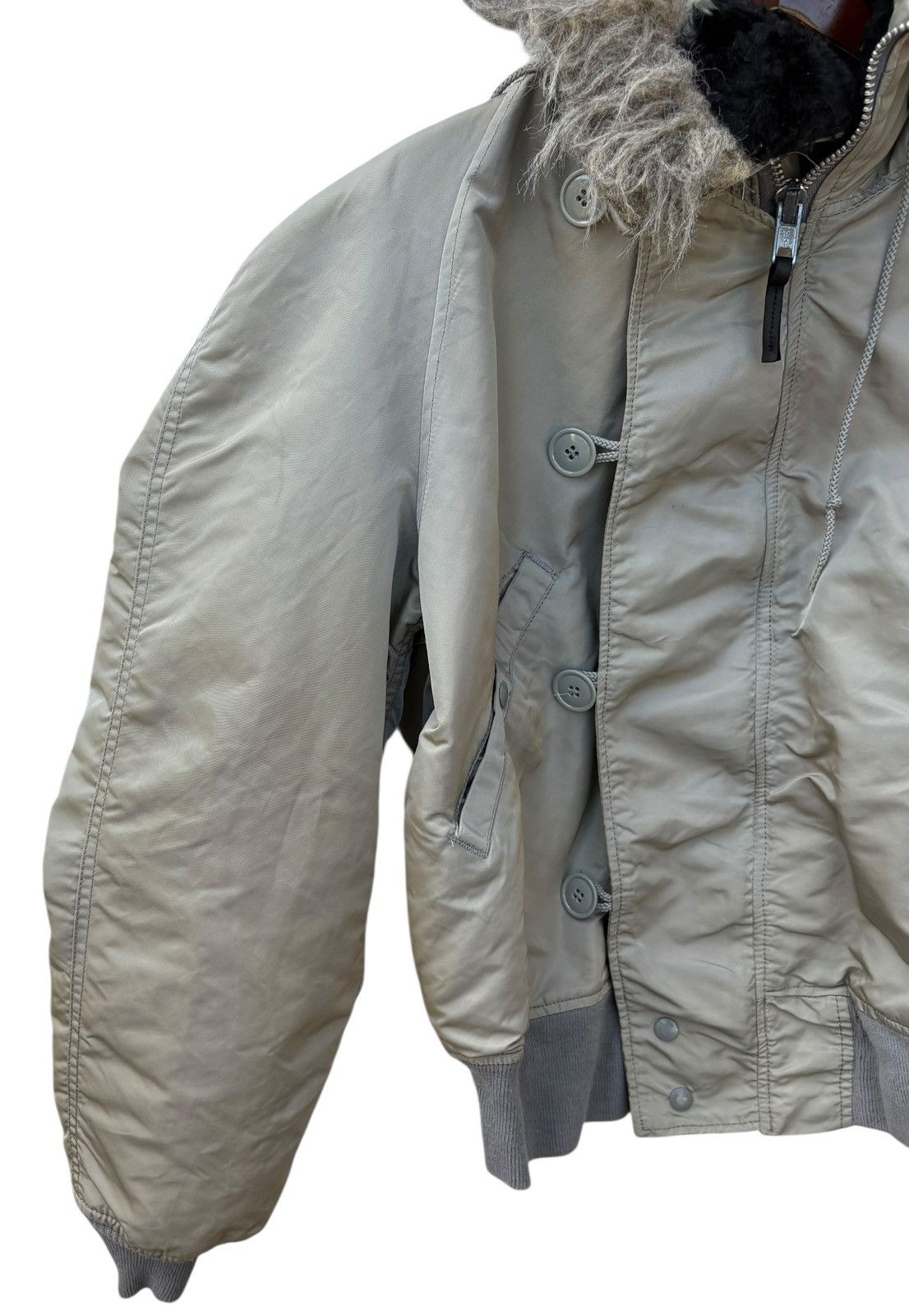 Alpha Industries Vintage Alpha Industries Bombers Hoodie Flight Jacket Size US M / EU 48-50 / 2 - 5 Thumbnail