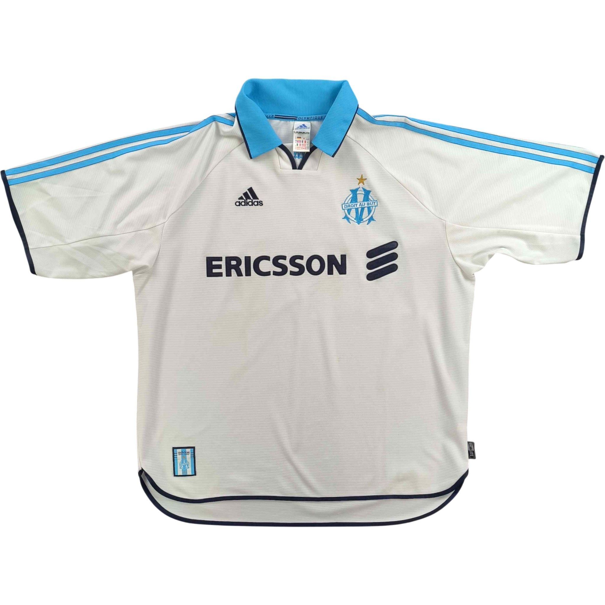 Adidas Marseille 1999-2000 Adidas home football jersey size XL Size US XL / EU 56 / 4 - 1 Thumbnail