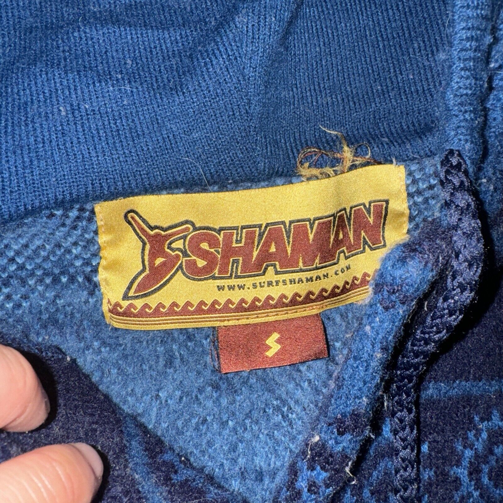 Japanese Brand × Vintage Vintage Surfshaman Hooded Sweater Blue 100% Orlon S 19x24 Size US S / EU 44-46 / 1 - 4 Thumbnail