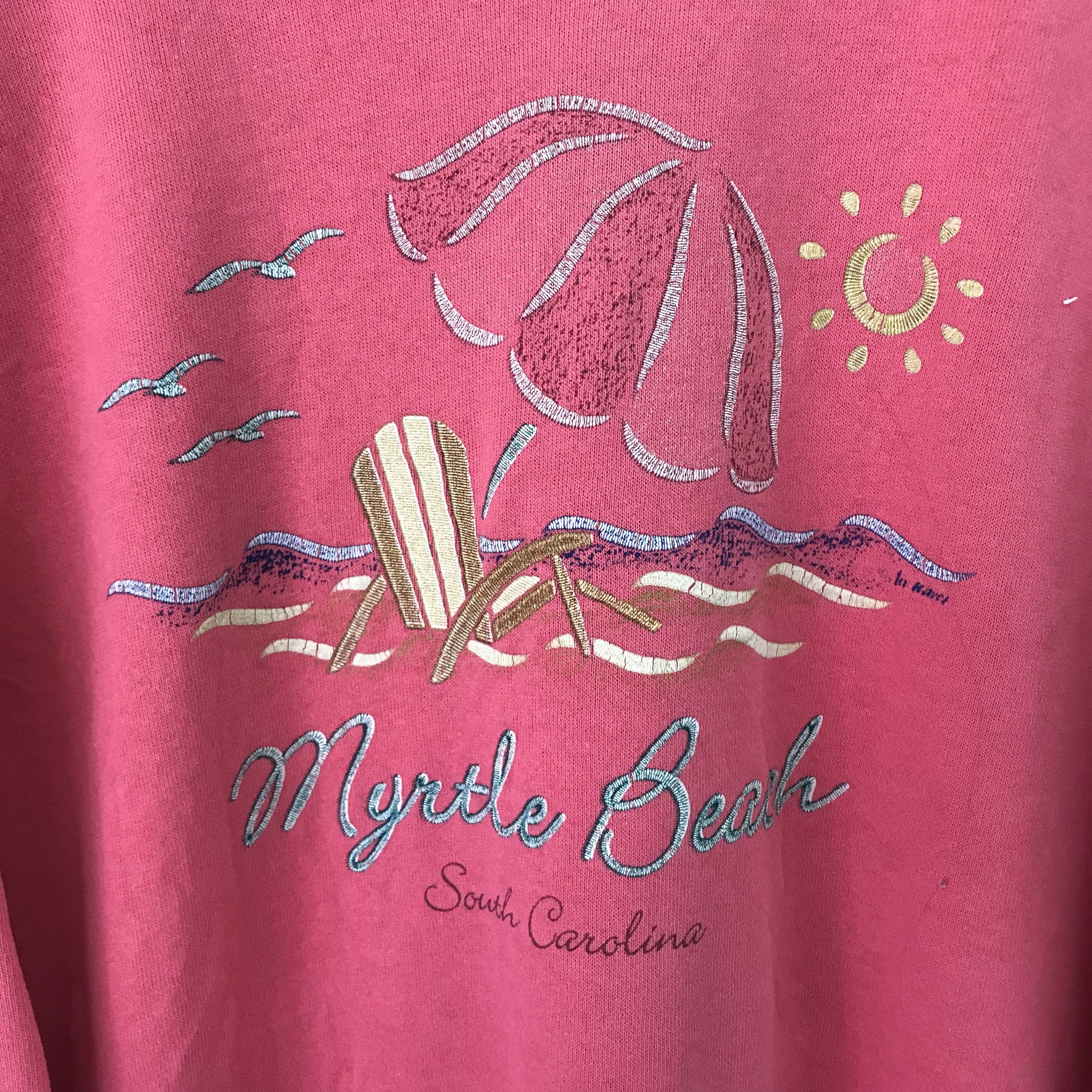 Carolina Herrera Vintage 90's Myrtle Beach South Carolina Peach - 606 Size US XL / EU 56 / 4 - 4 Thumbnail