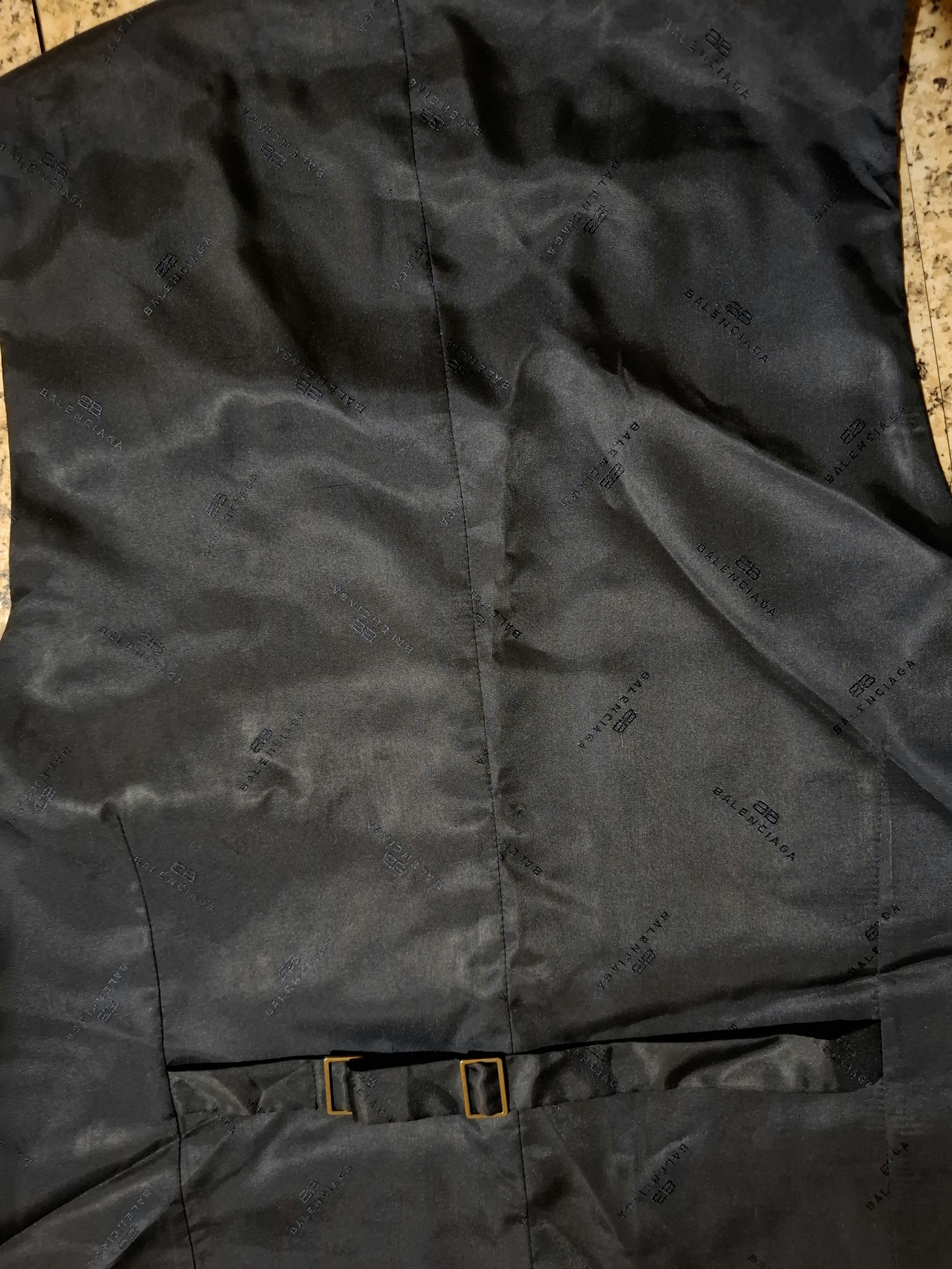Balenciaga 💥 RARE BALENCIAGA ARCHIVE BLACK SUIT VEST 💥 Size 40S - 12 Thumbnail