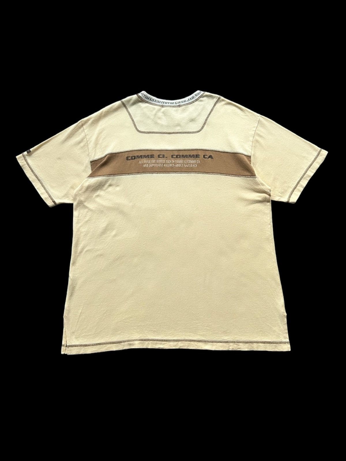 Comme Ca Ism 1980's Ca Est Ca by Comme Ci Comme Ca vintage tee Size US L / EU 52-54 / 3 - 2 Thumbnail