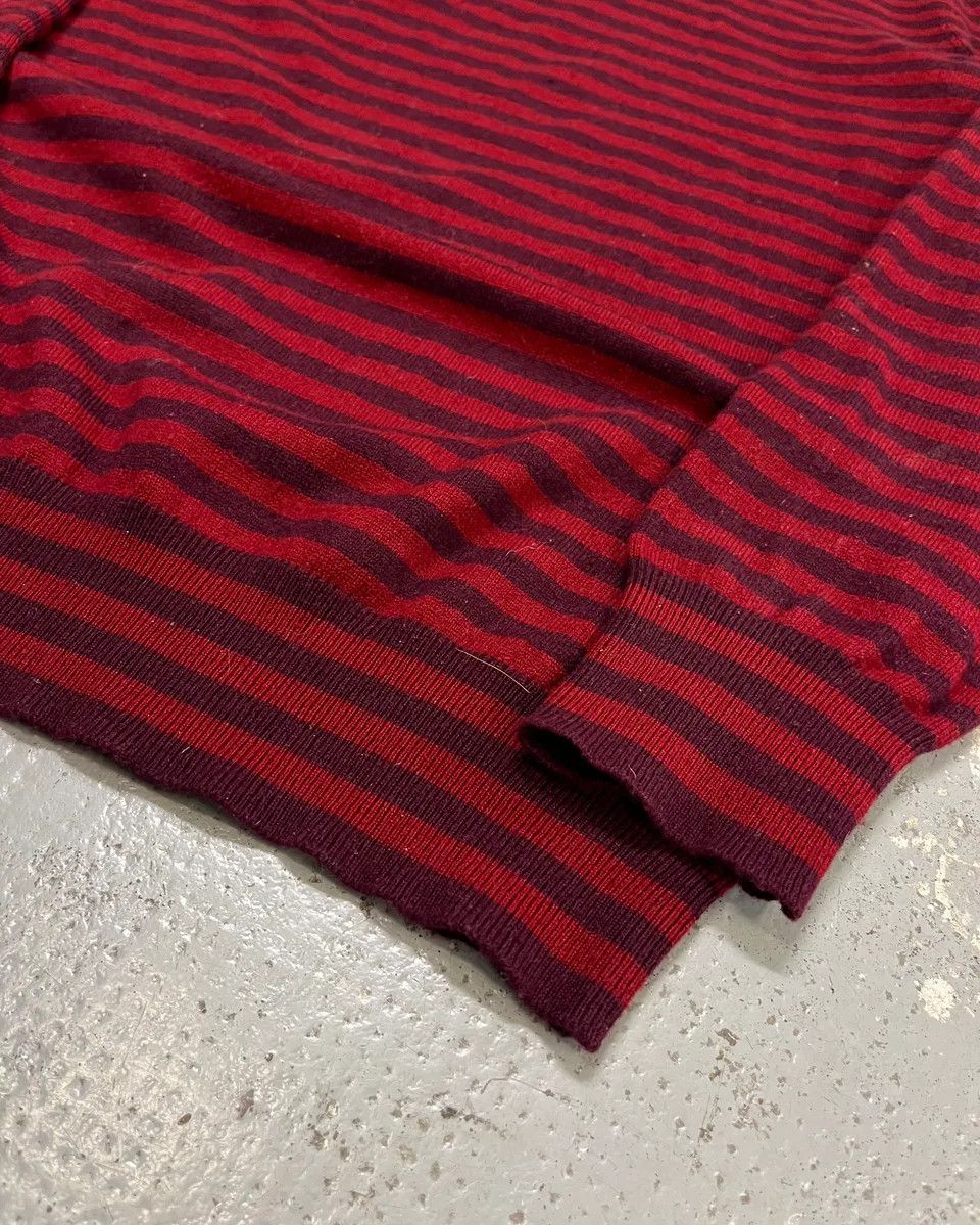 Dolce & Gabbana 2010s Dolce & Gabbana Bordeaux Two Tone Striped Sweater Size US M / EU 48-50 / 2 - 6 Thumbnail