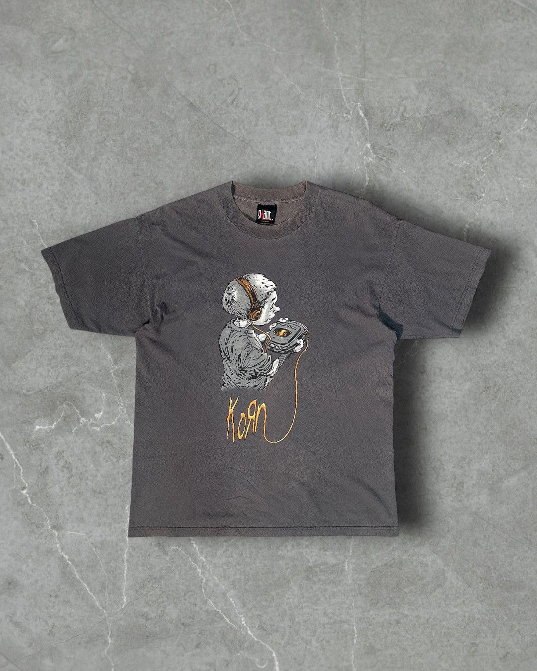 Vintage Vintage 90s KORN Follow The Leader Faded Gray Band Tee Size US XL / EU 56 / 4 - 1 Thumbnail